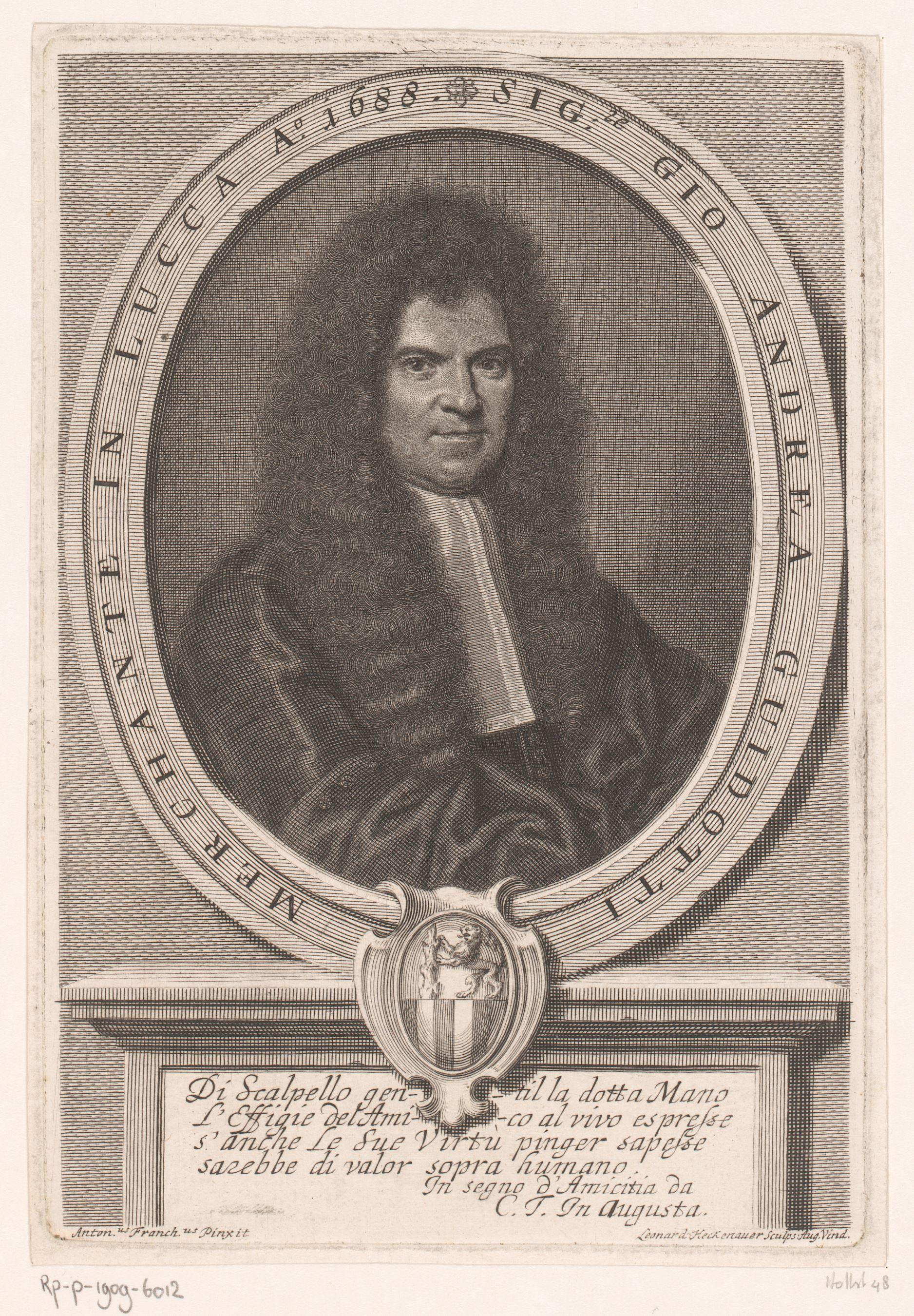 Portret van Giovanni Andrea Guidotti