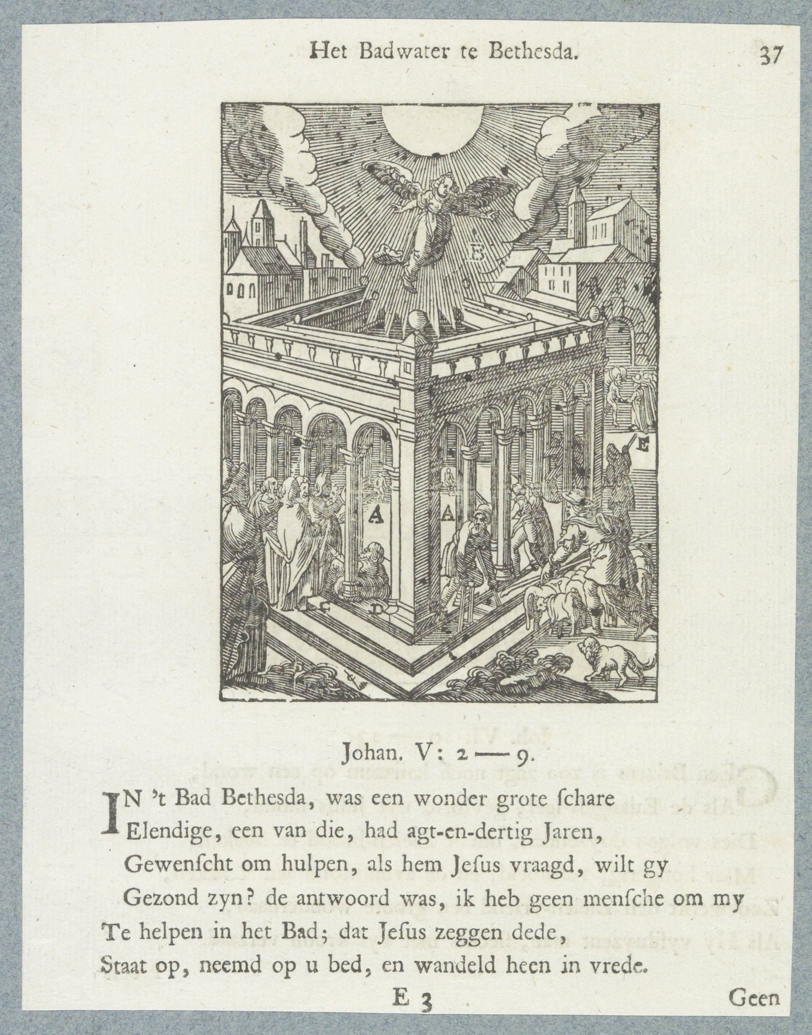 Christus geneest een man bij het bad van Betesda