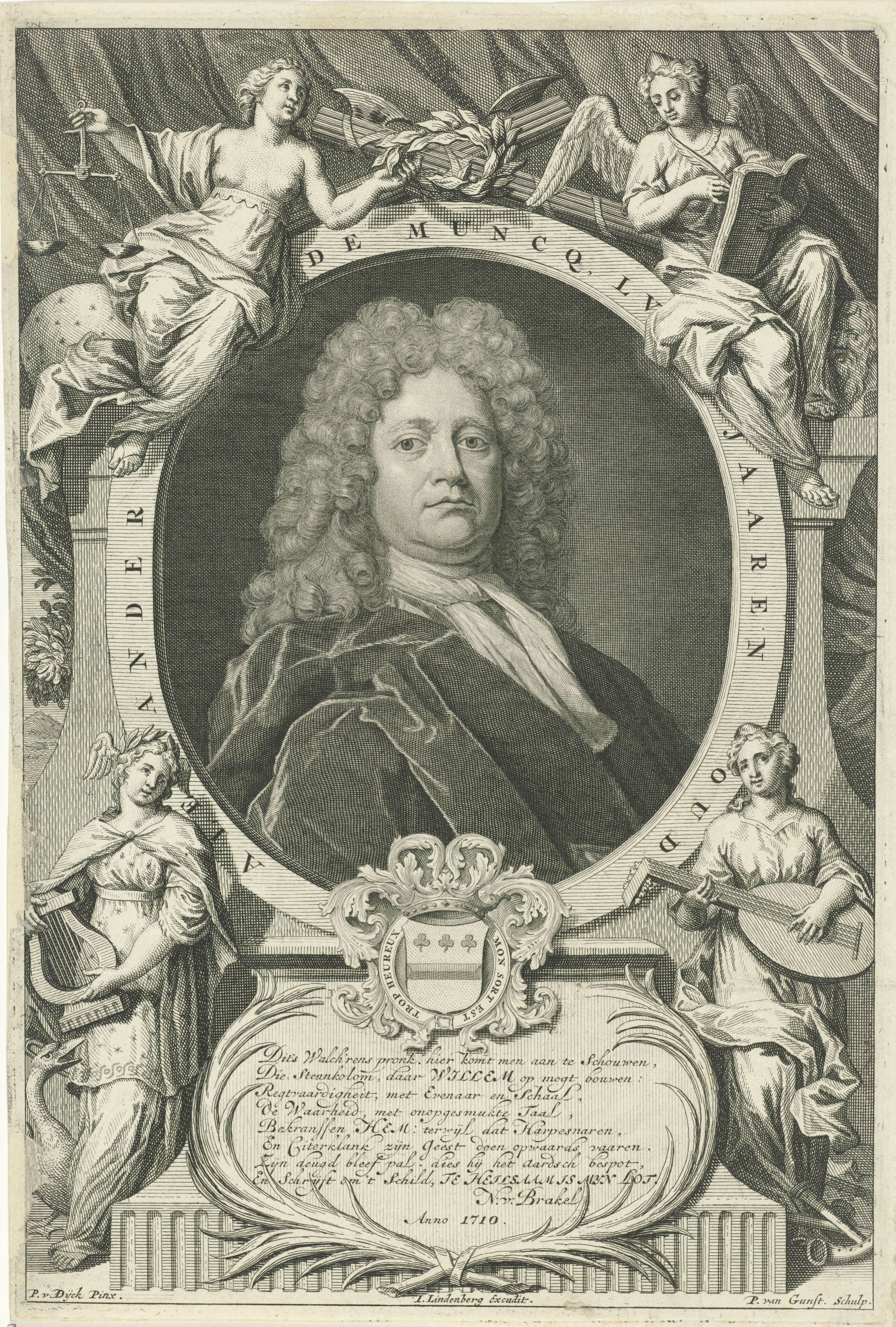 Portret van Alexander de Muncq op 55-jarige leeftijd