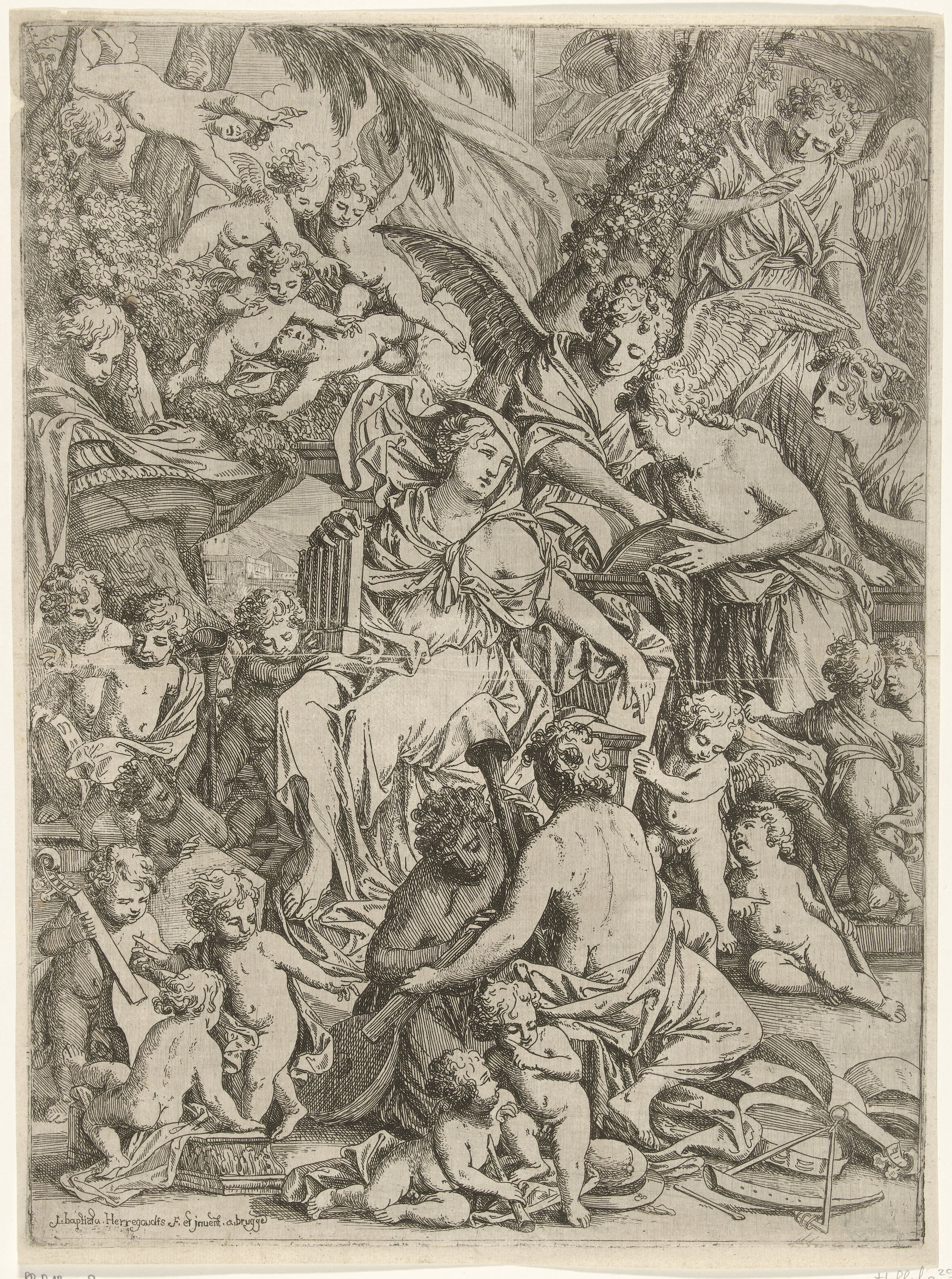 H. Cecilia met orgel in de hand