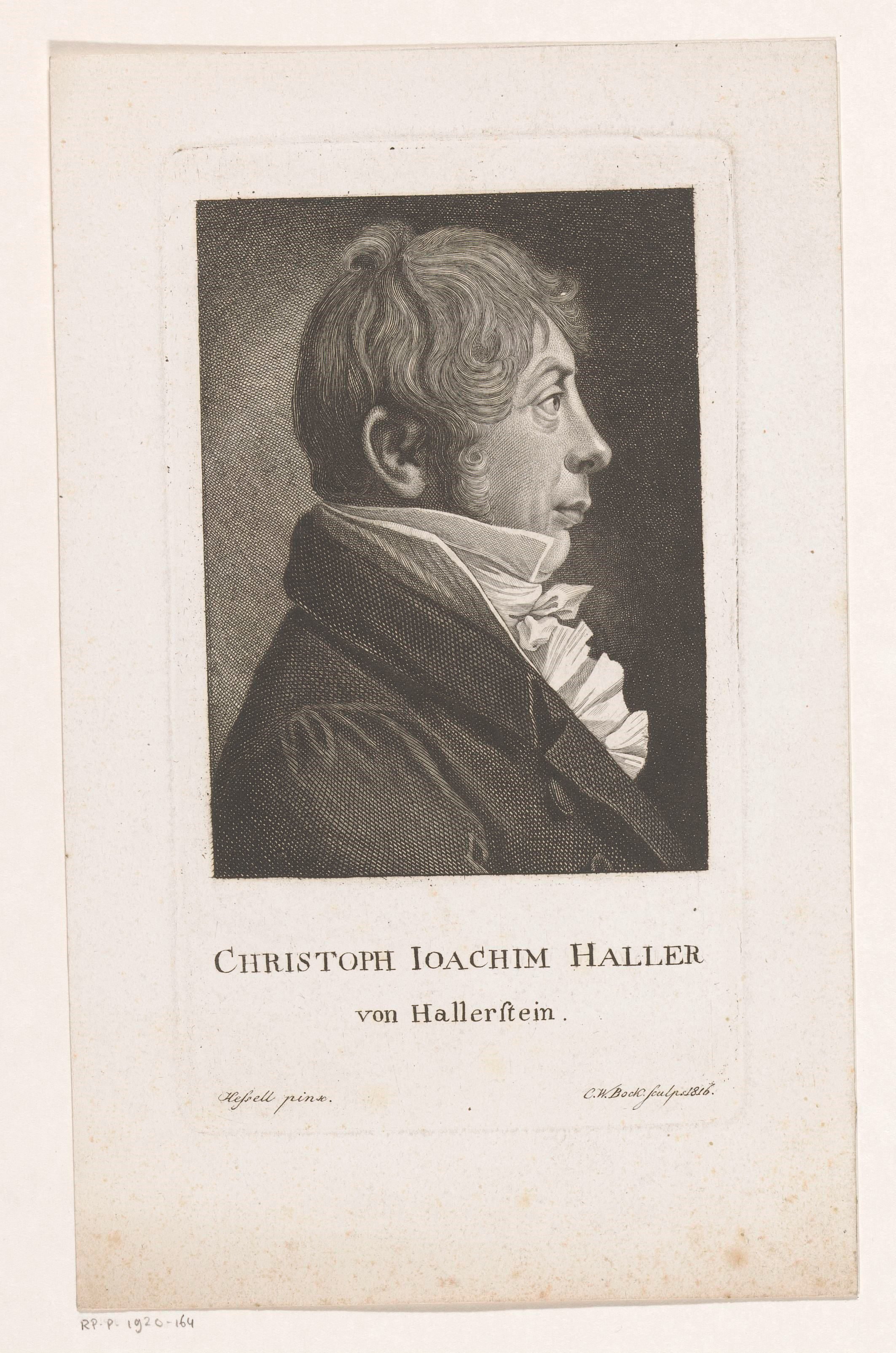Portret van Christoph Hans Joachim, Freiherr Haller von Hallerstein