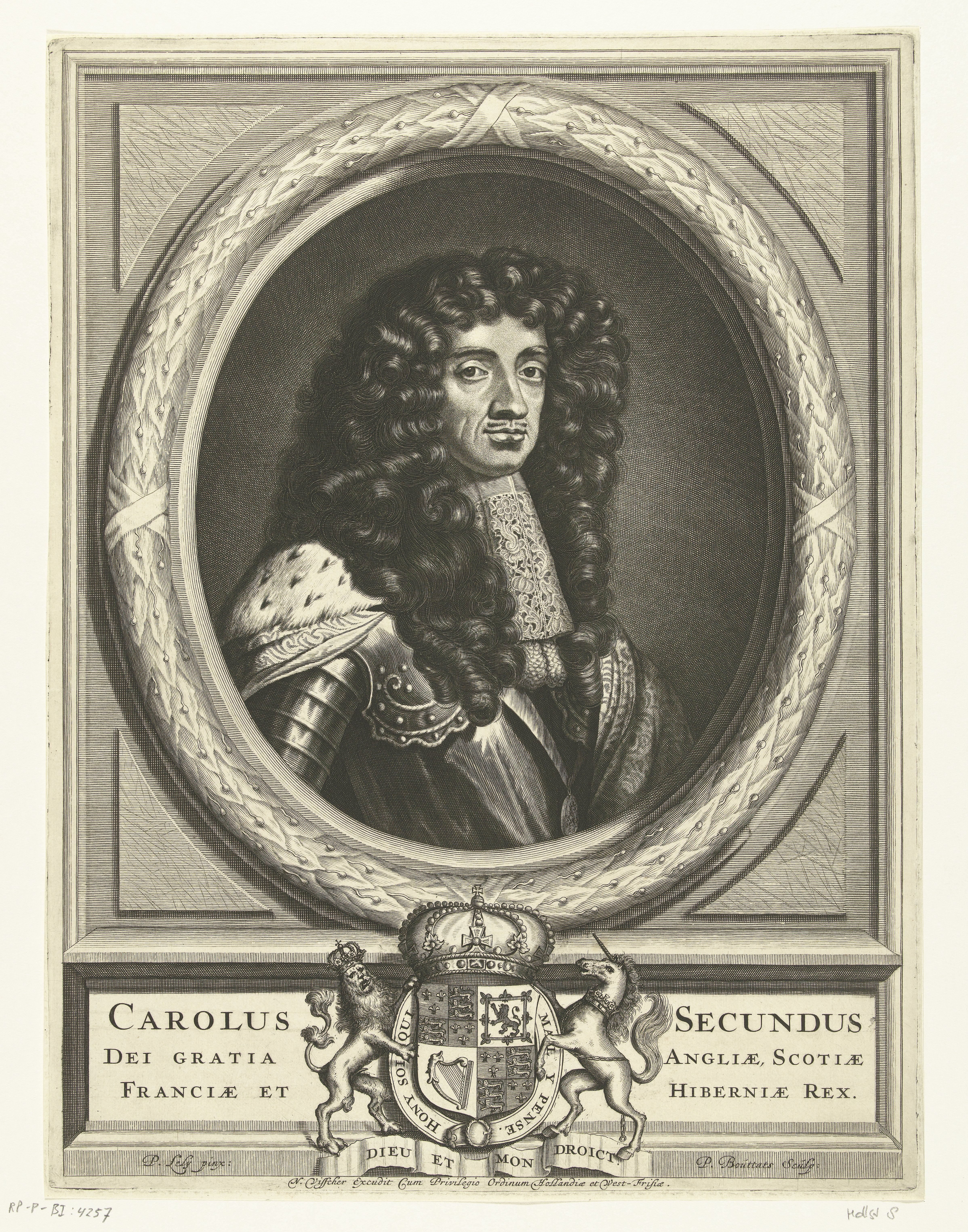 Portret van Karel II, koning van Engeland
