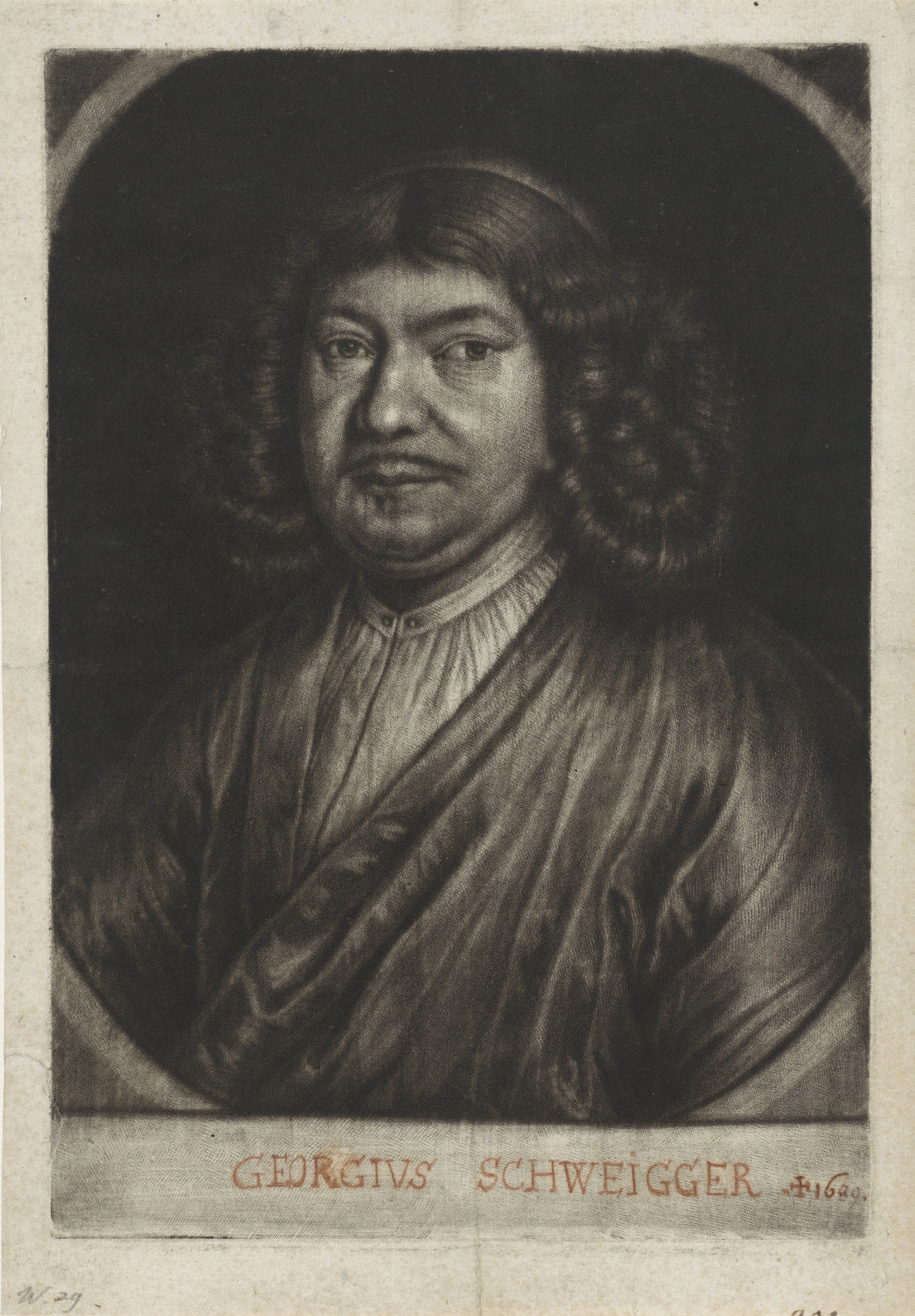 Portret van de beeldhouwer Georg Schweigger
