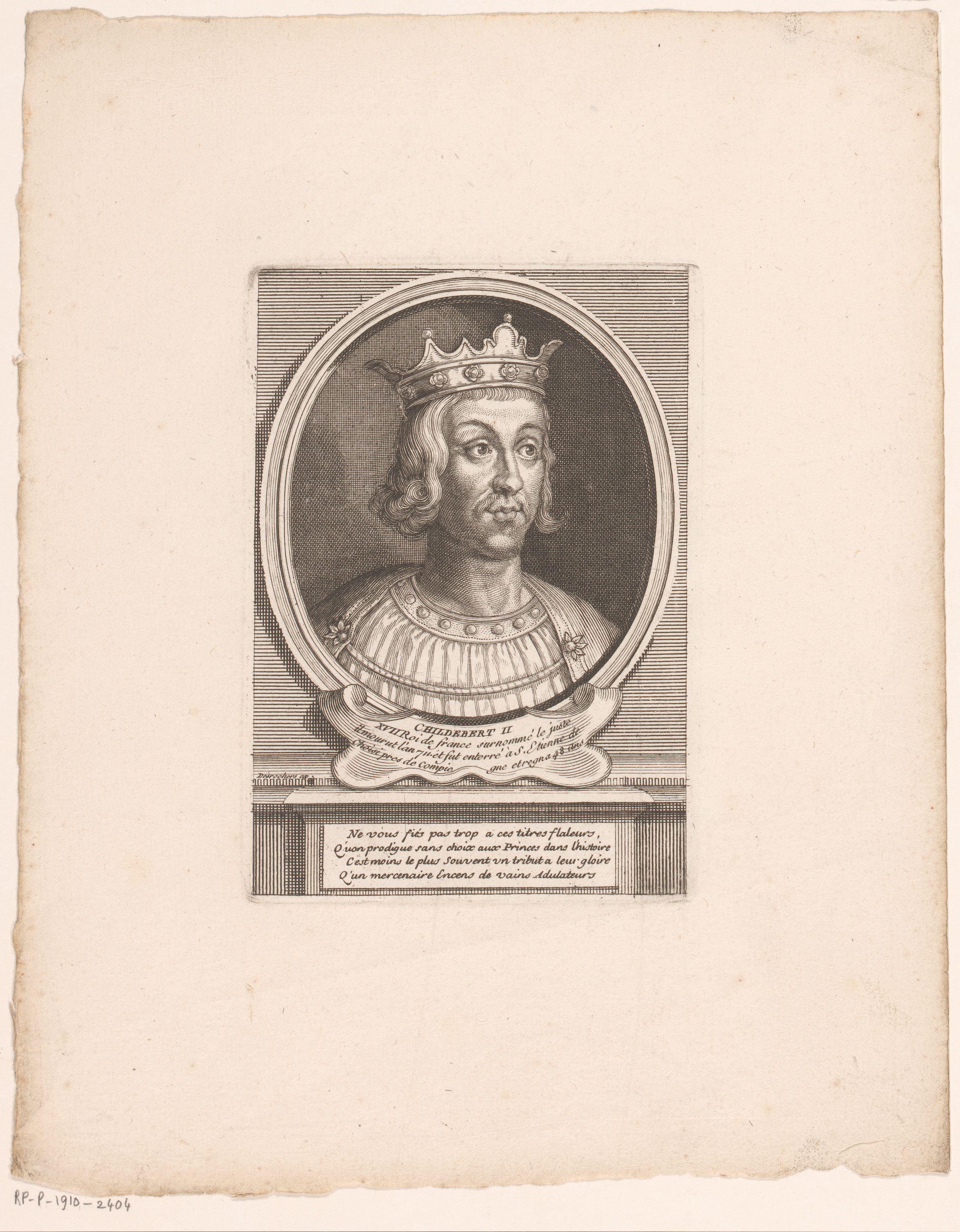 Portret van Childebert III