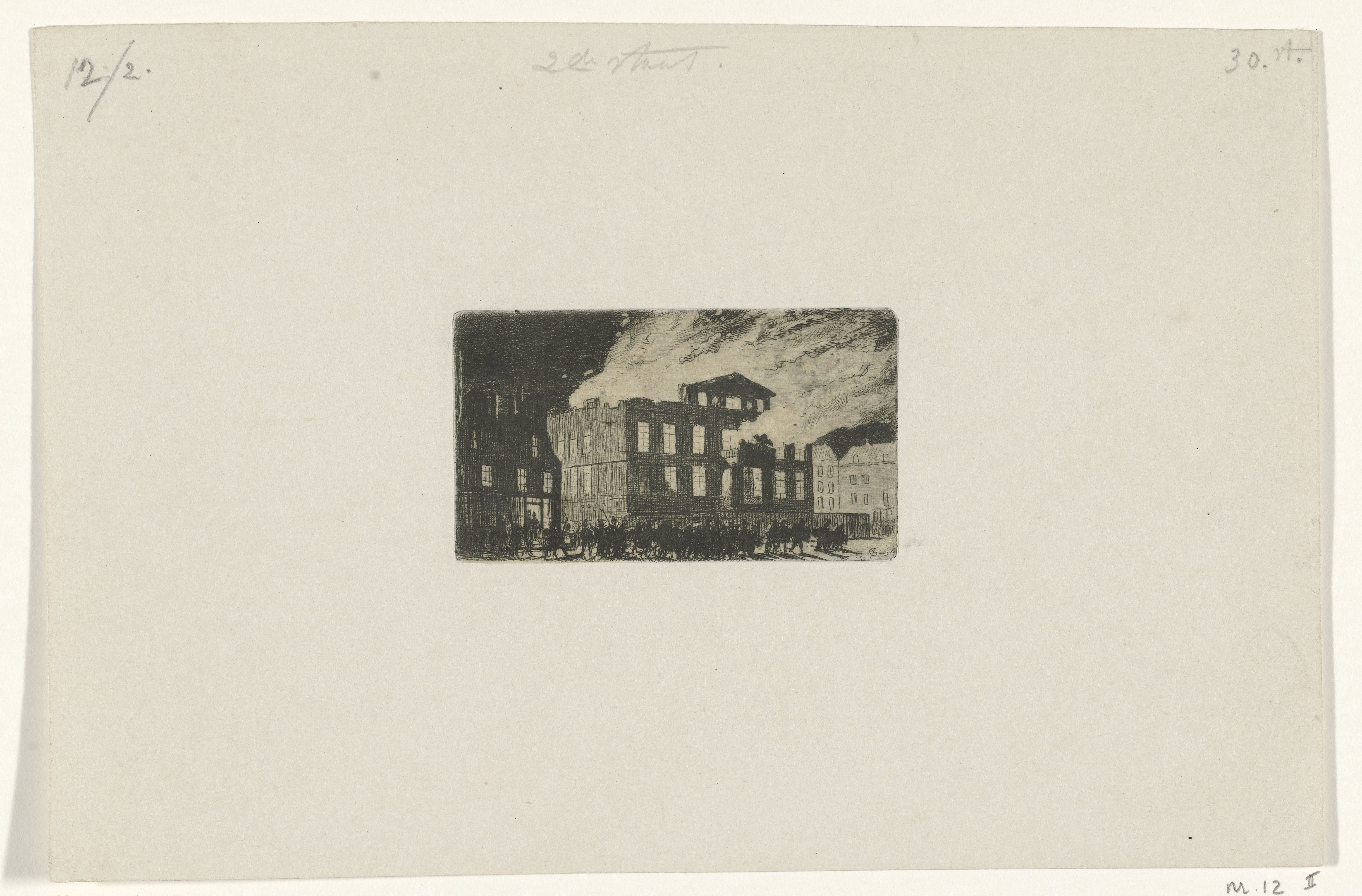 Brand in Museum Boijmans, 1864