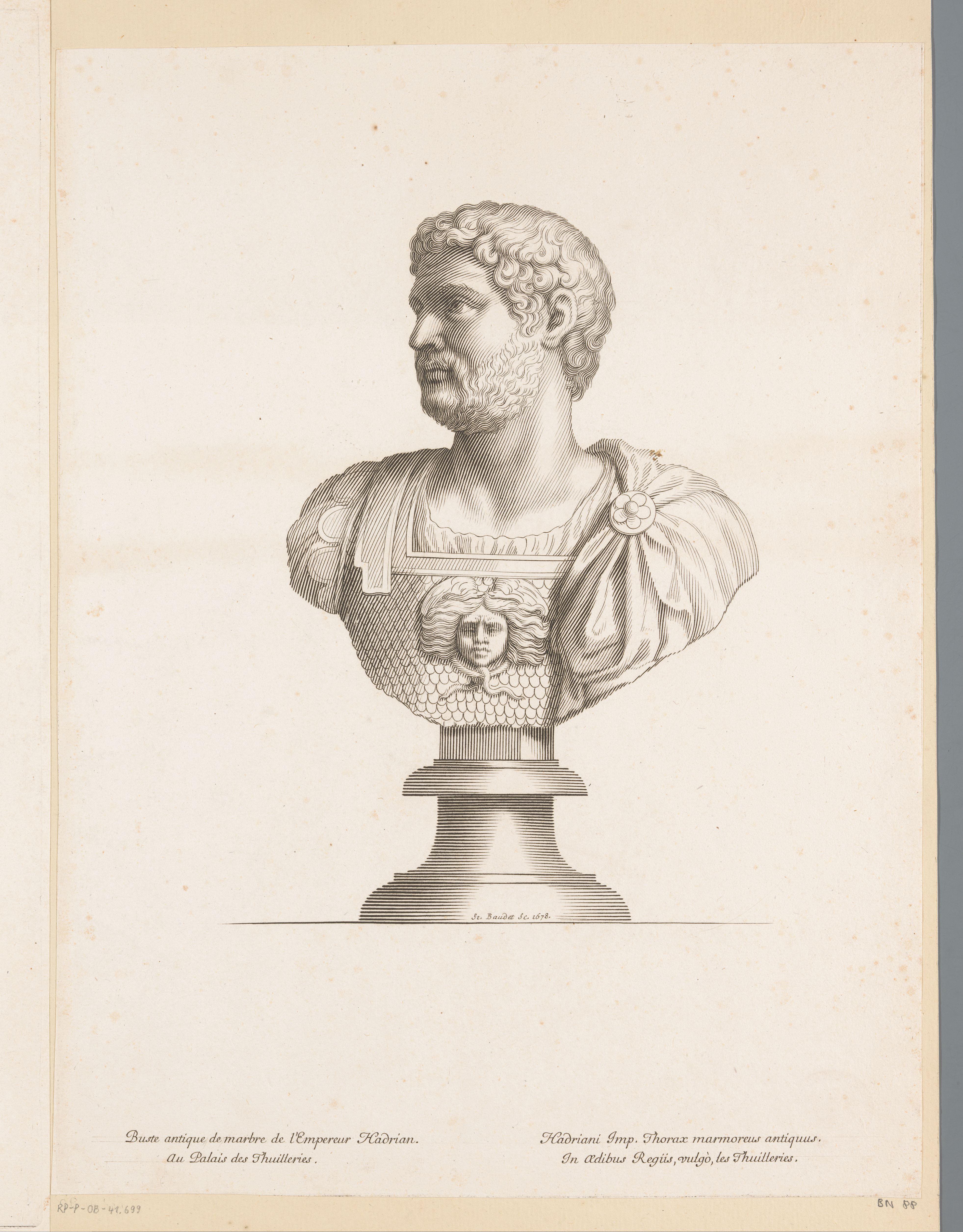 Antieke buste van keizer Hadrianus