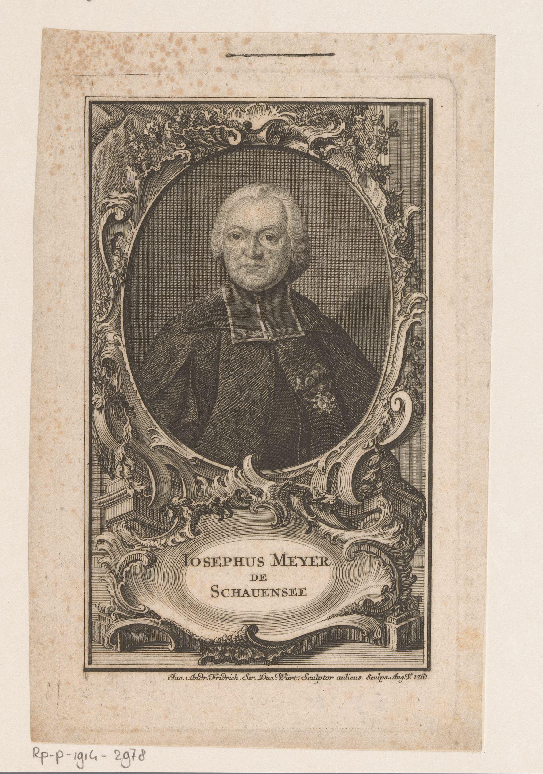 Portret van Franz Joseph Leonz Meyer-Schauensee