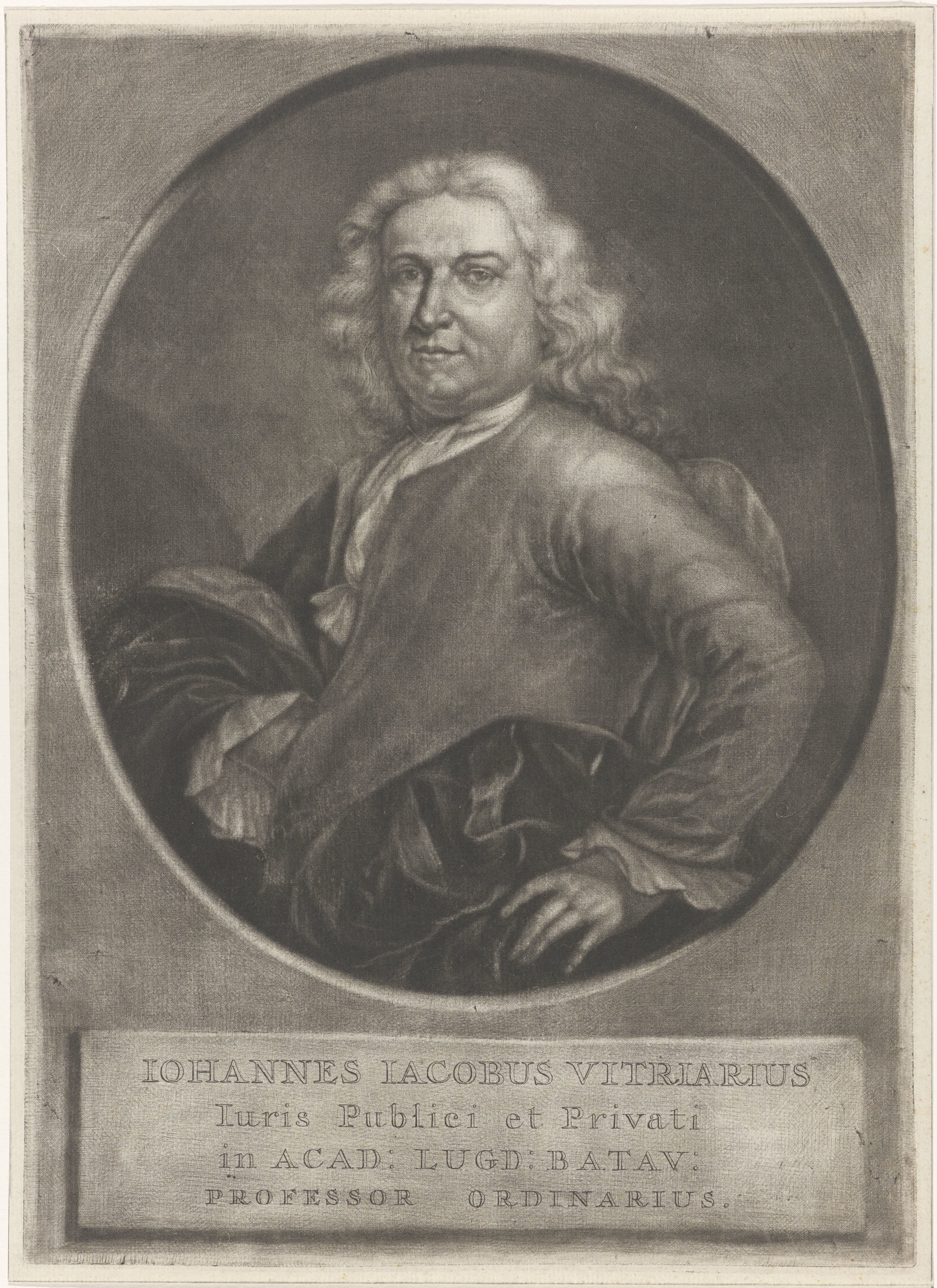 Portret van Johannes Jacobus Vitriarius