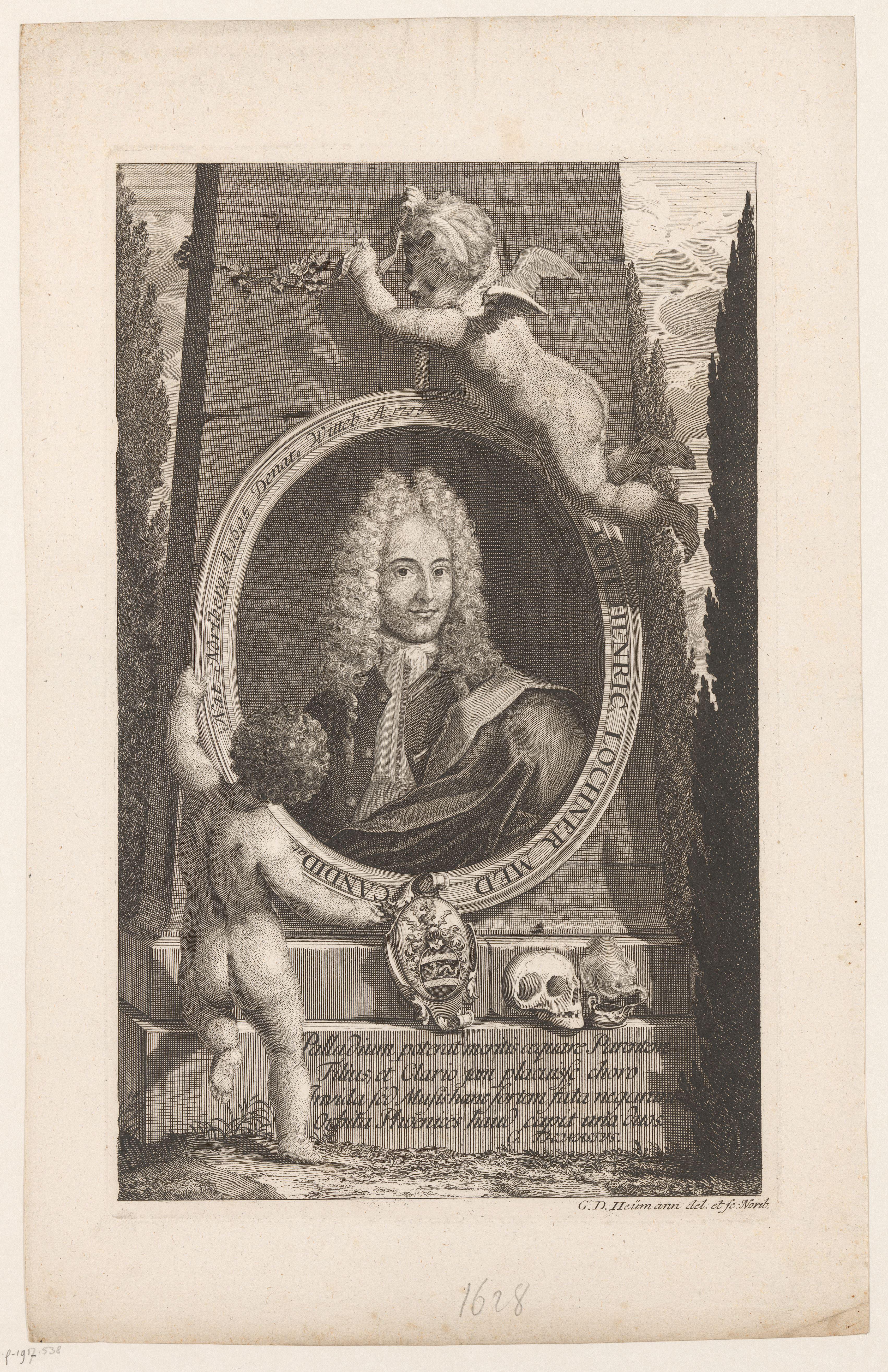 Portret van Johann Heinrich Lochner