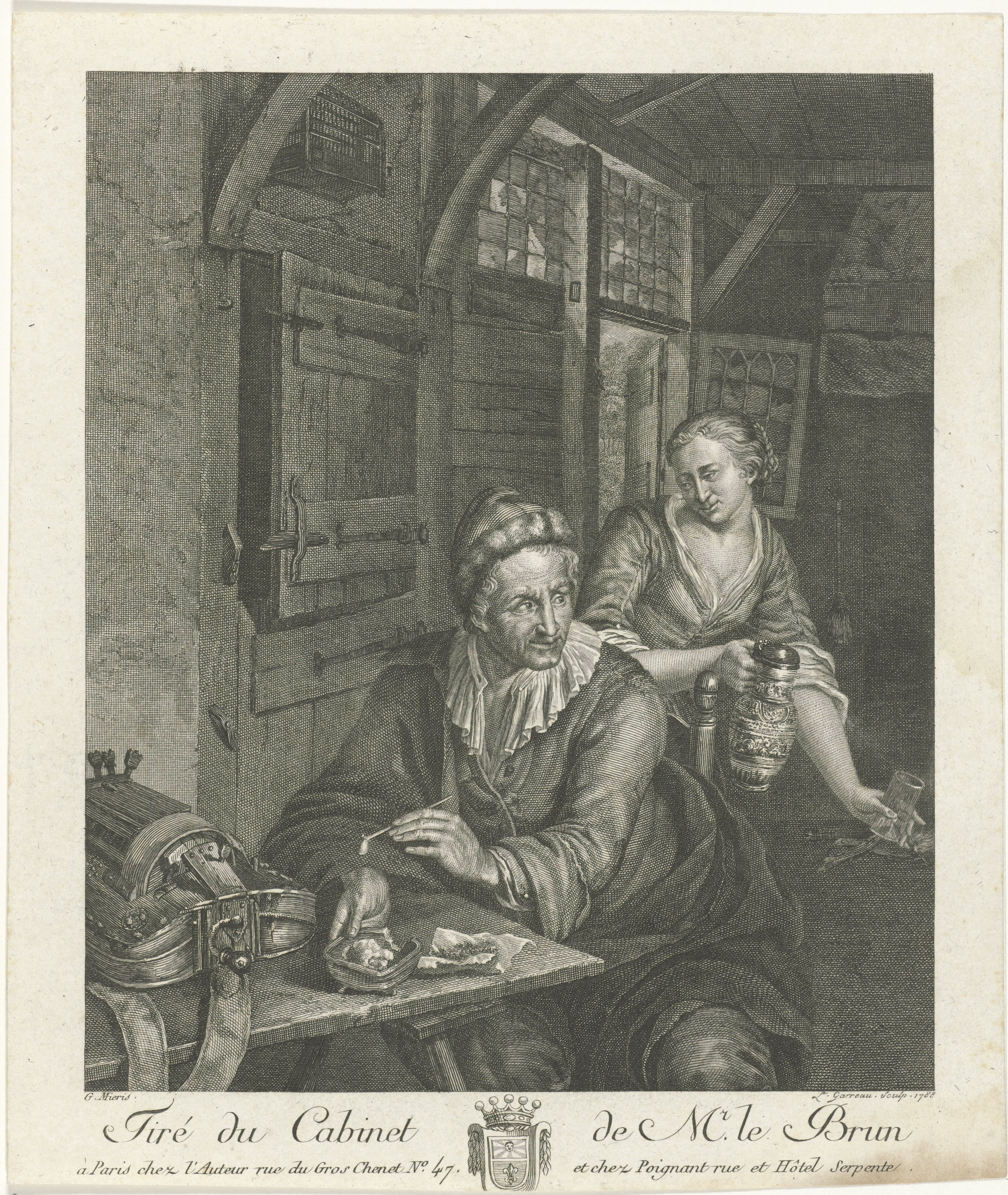 Lierdraaier in een herberg