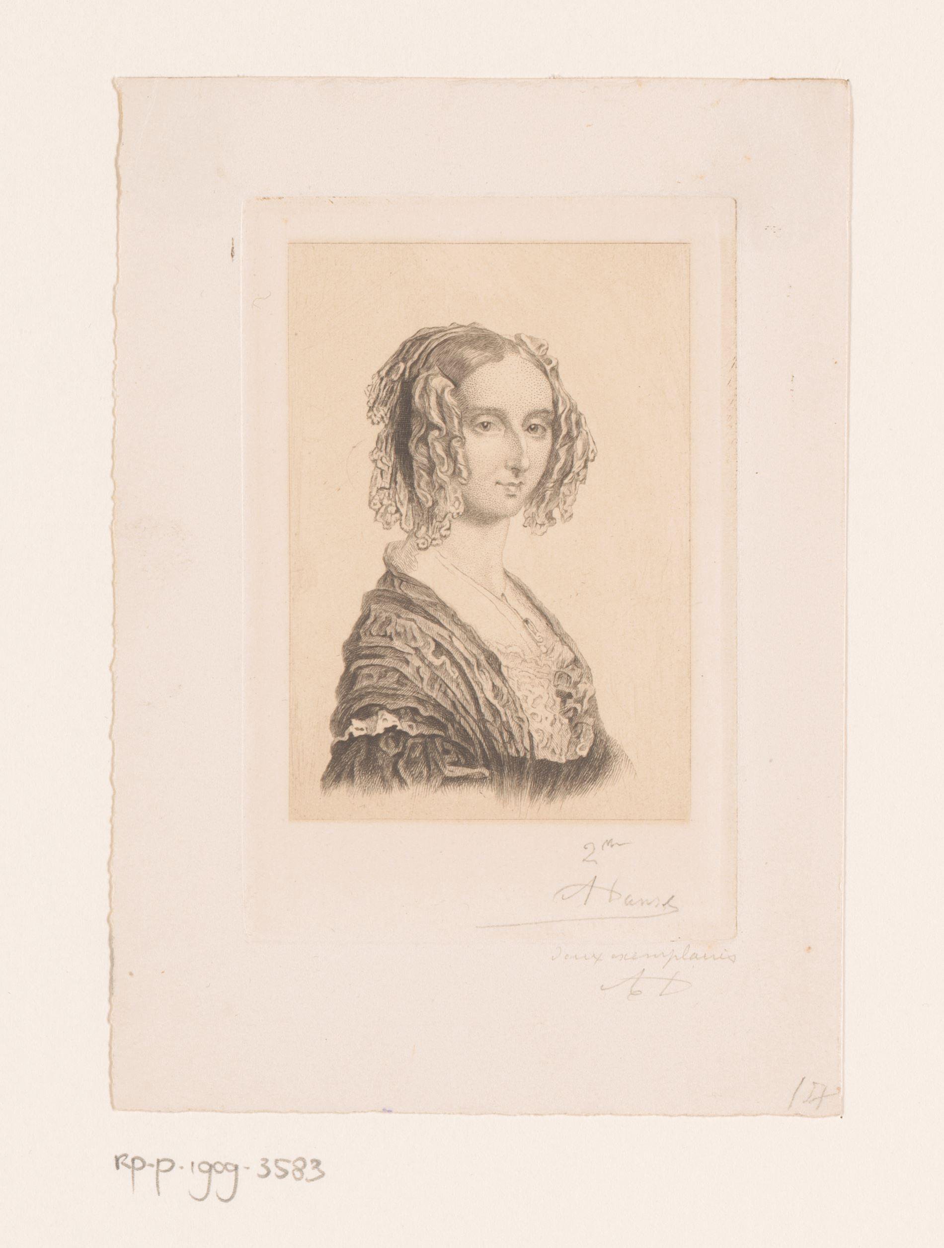 Portret van Louise Marie van Orléans, eerste koningin der Belgen