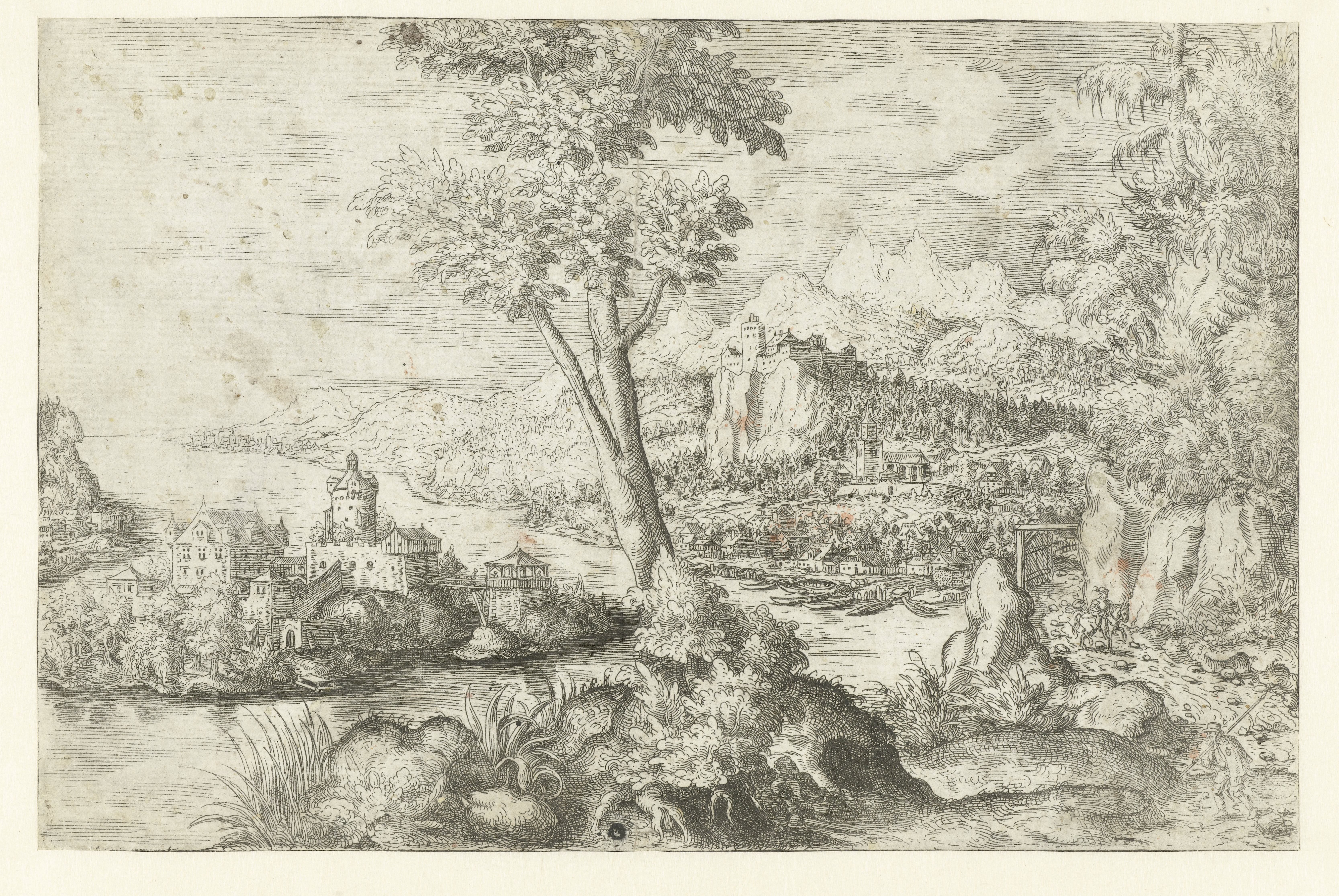 Landschap met rivier