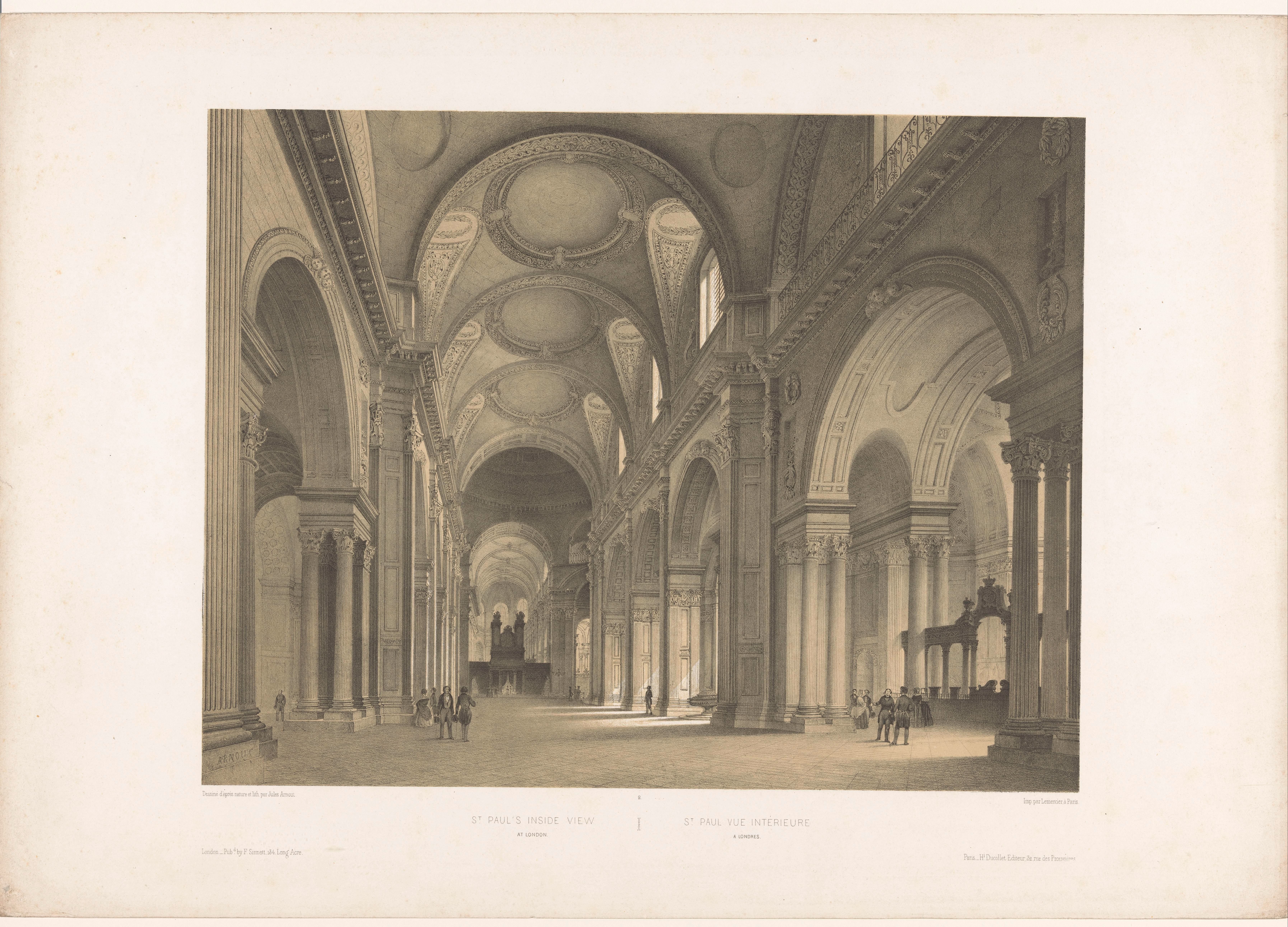 Interieur van St Paul's Cathedral in Londen