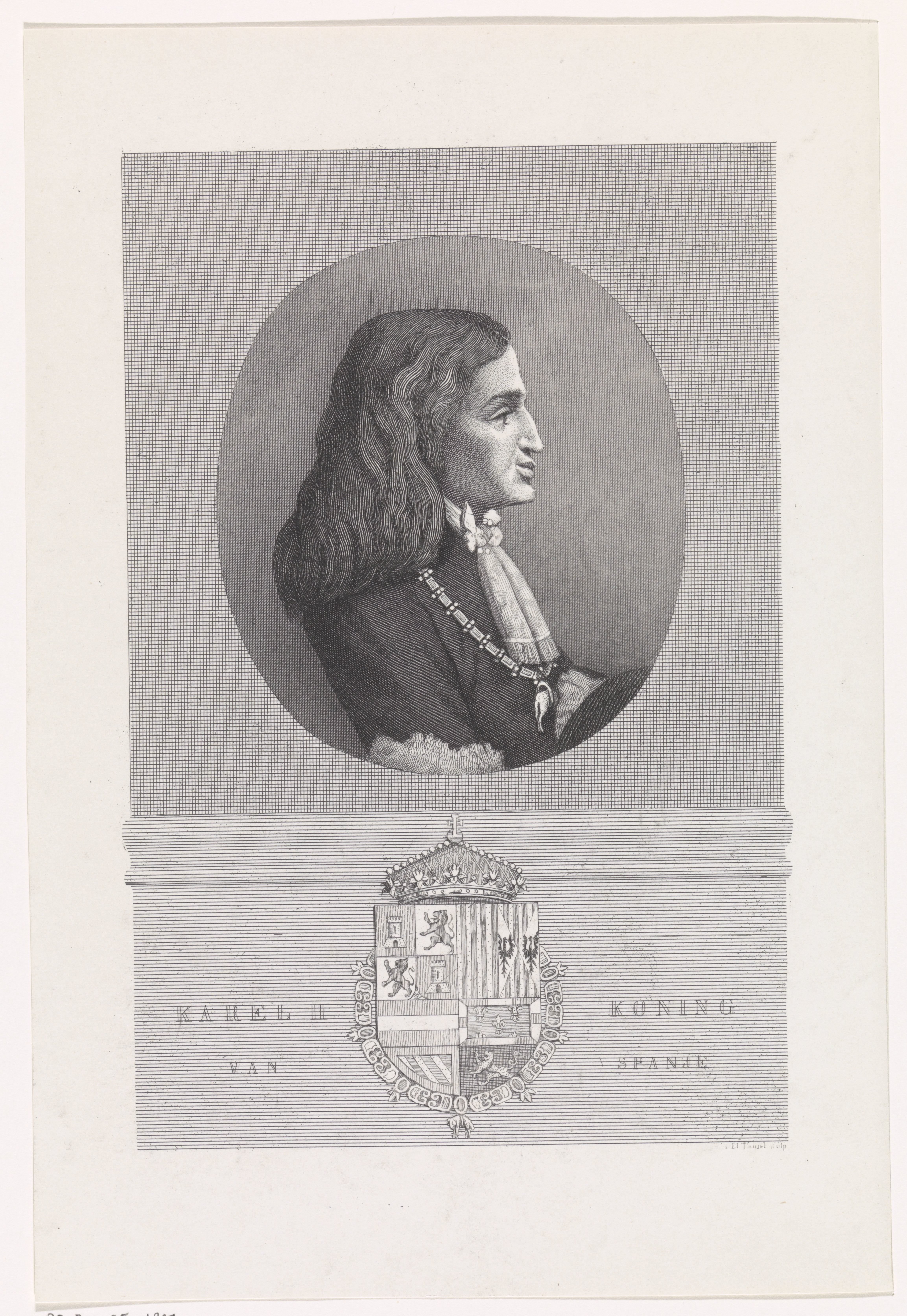 Portret van Karel II, koning van Spanje