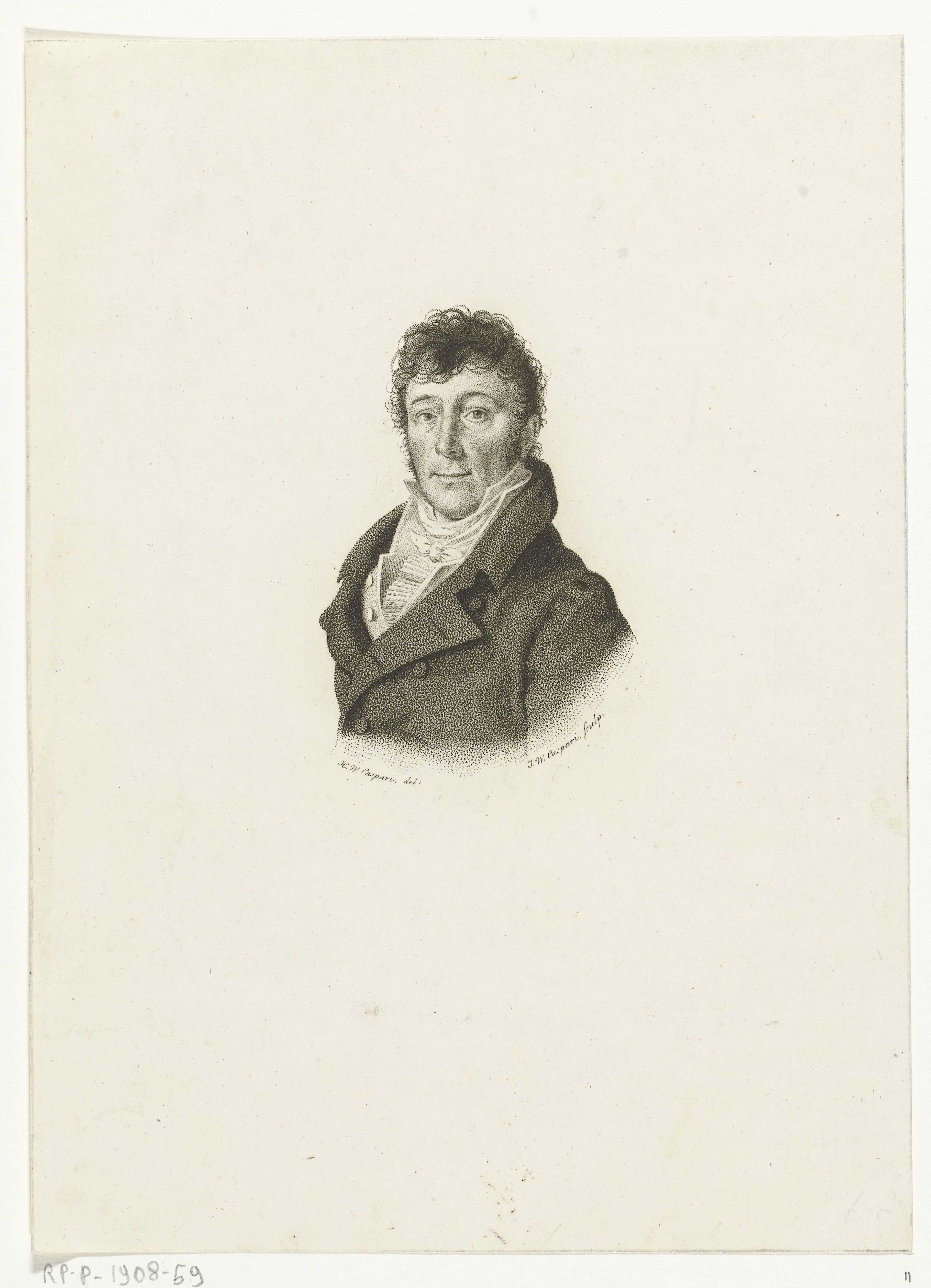 Portret van Bernardus Antonius Fallee