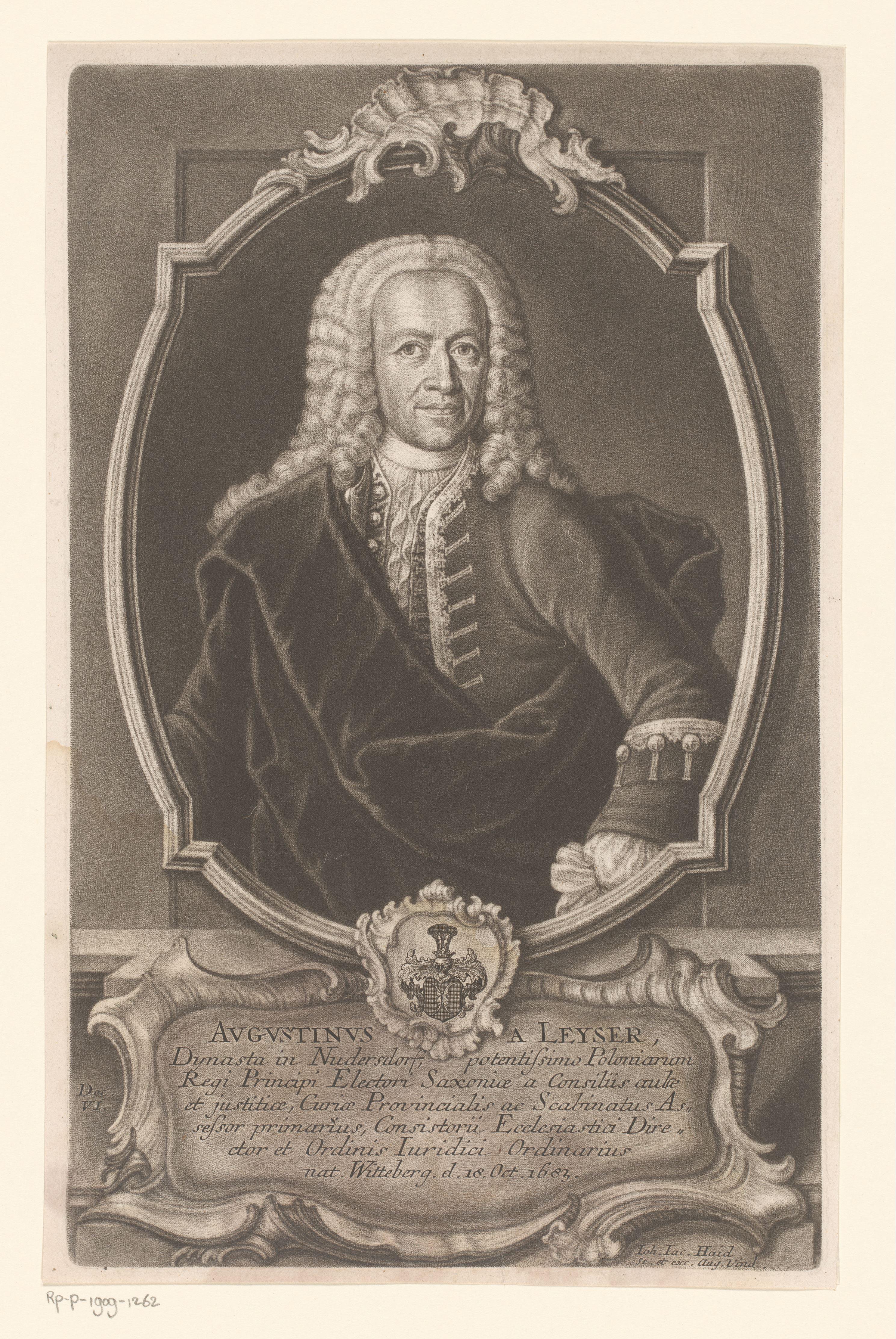 Portret van Augustin Leyser