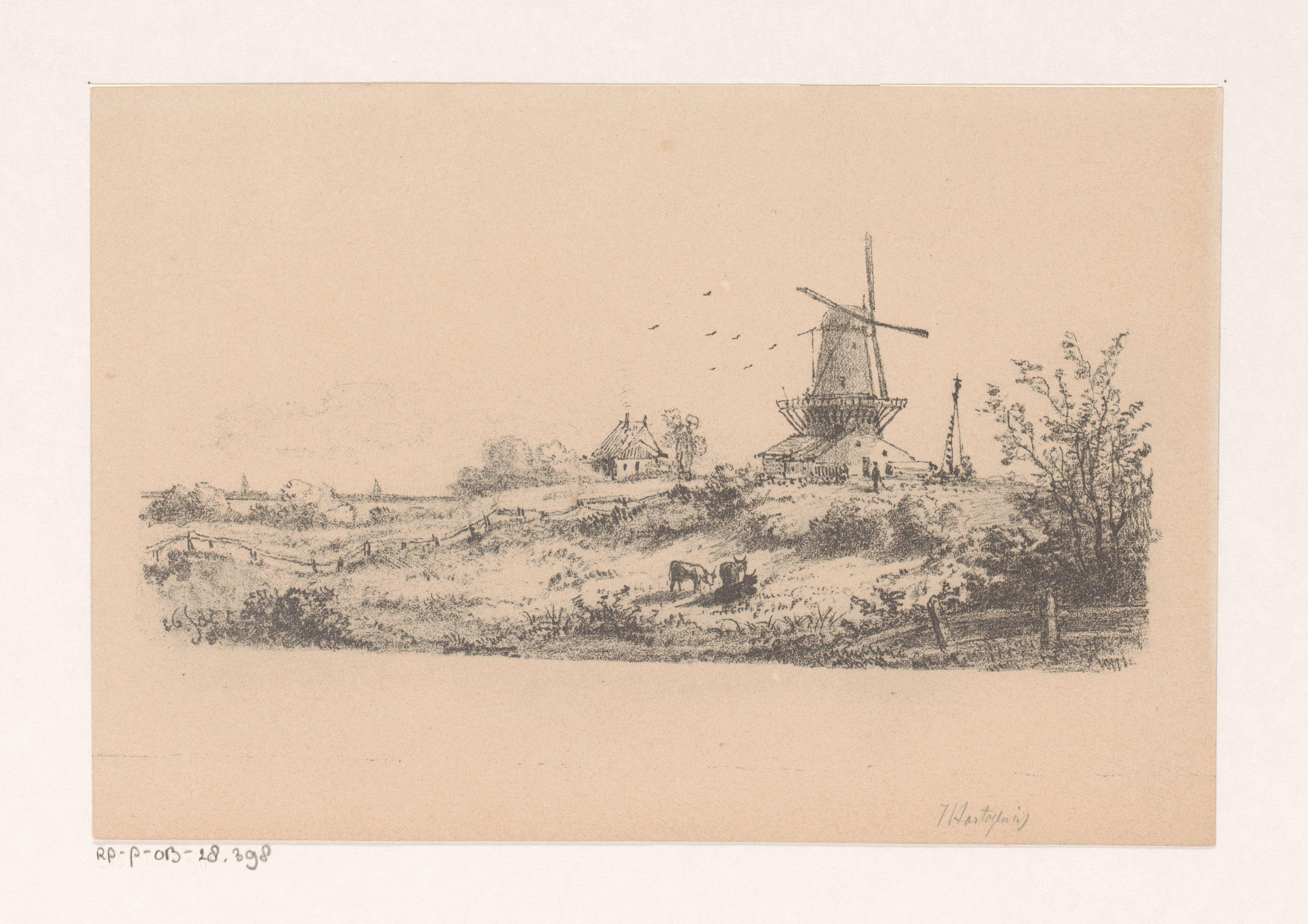 Landschap met molen