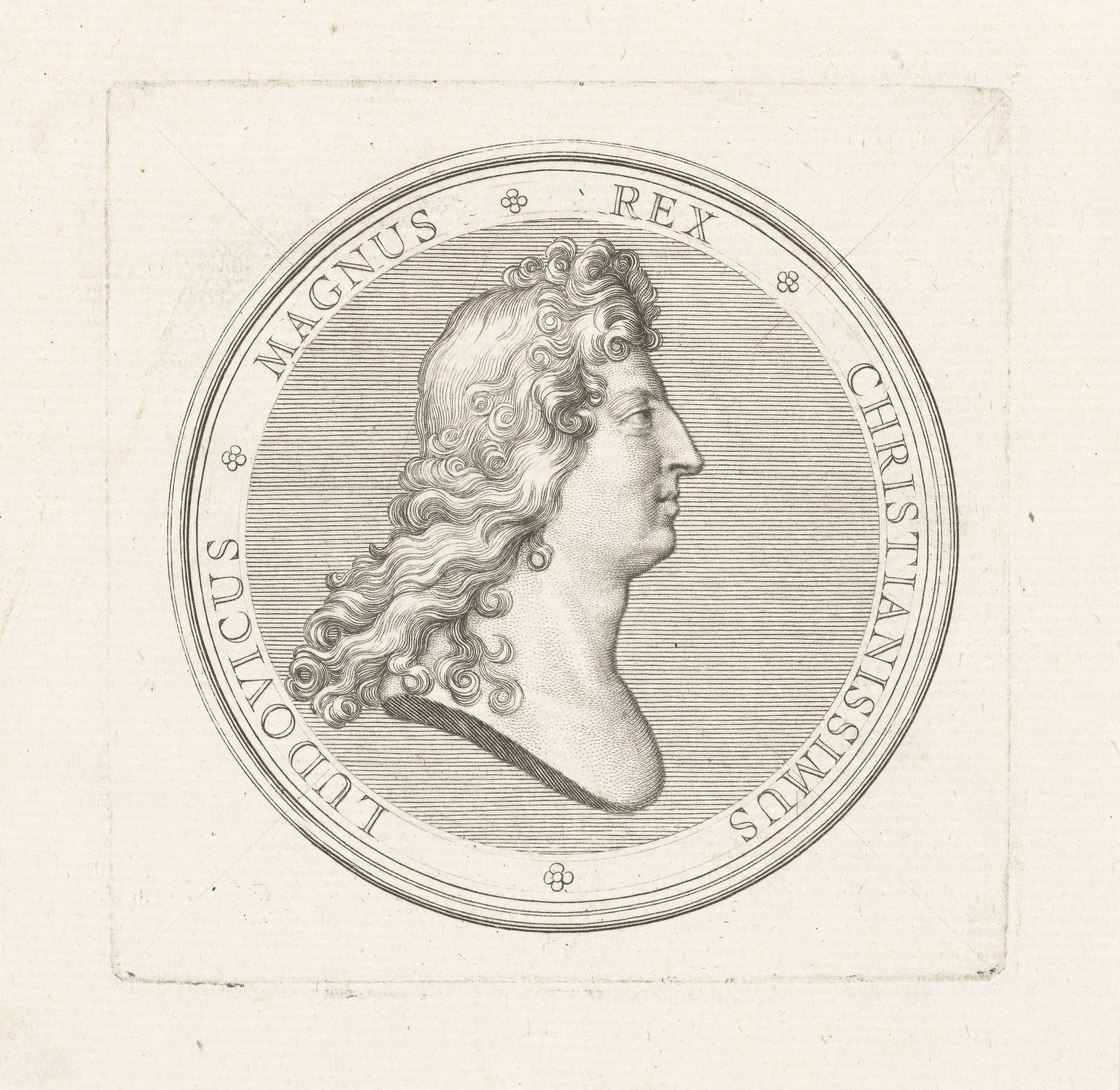 Penning met buste van Lodewijk XIV