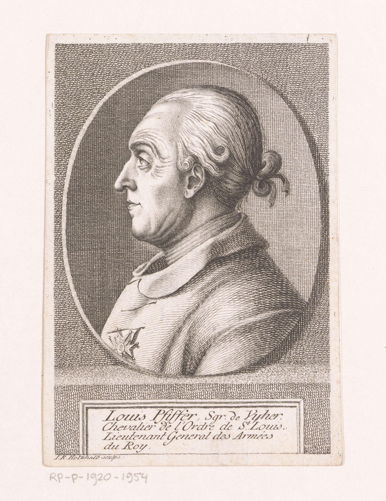 Portret van Franz Ludwig Pfyffer