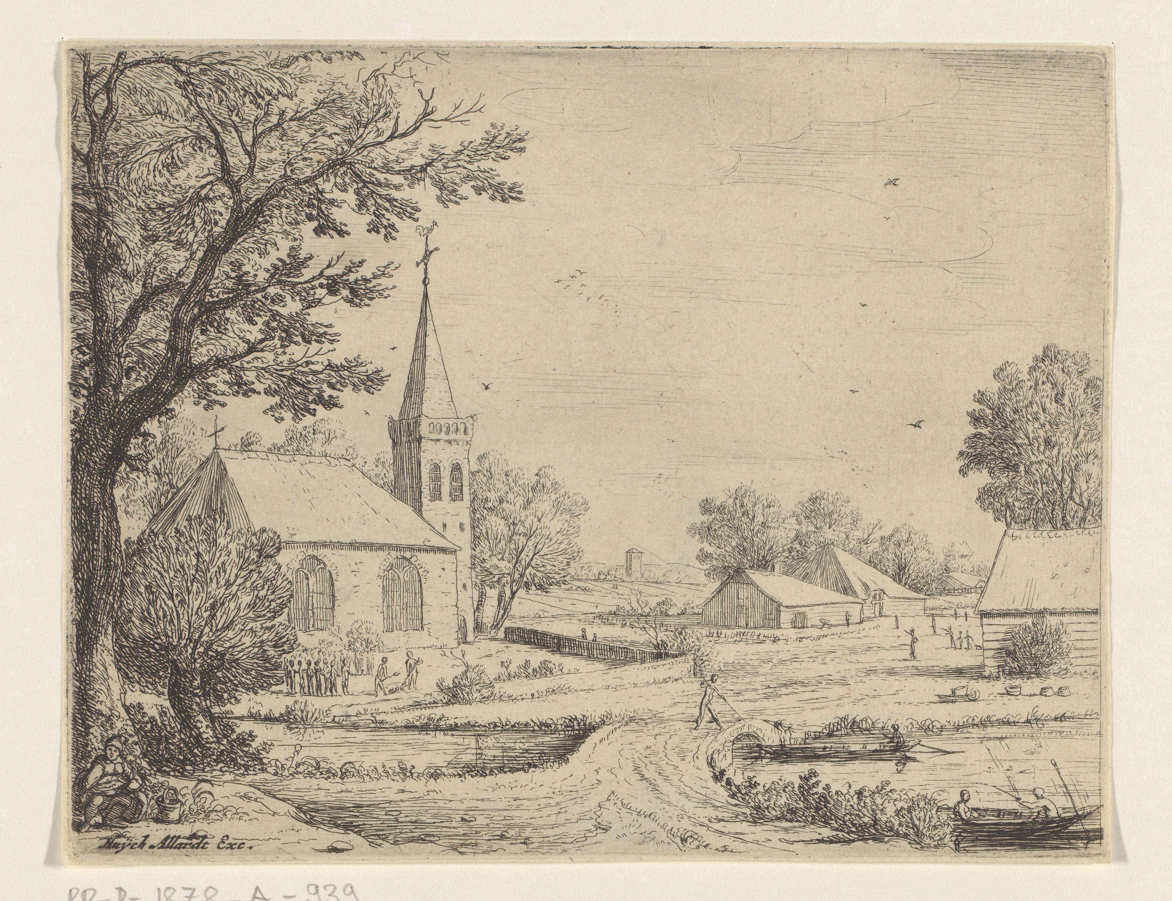 Grafdelvers voor een kerk