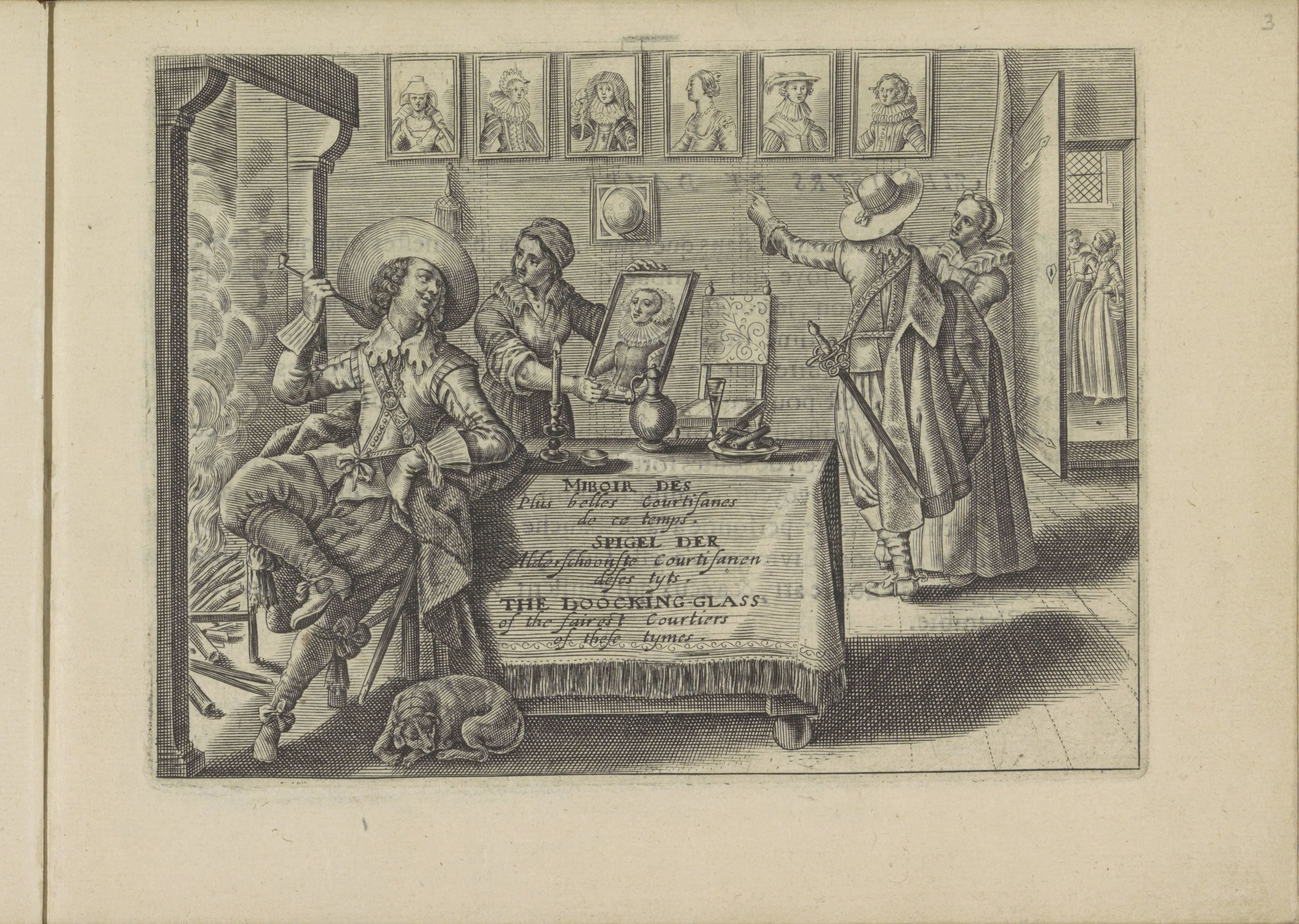 Titelprent met bordeelscène