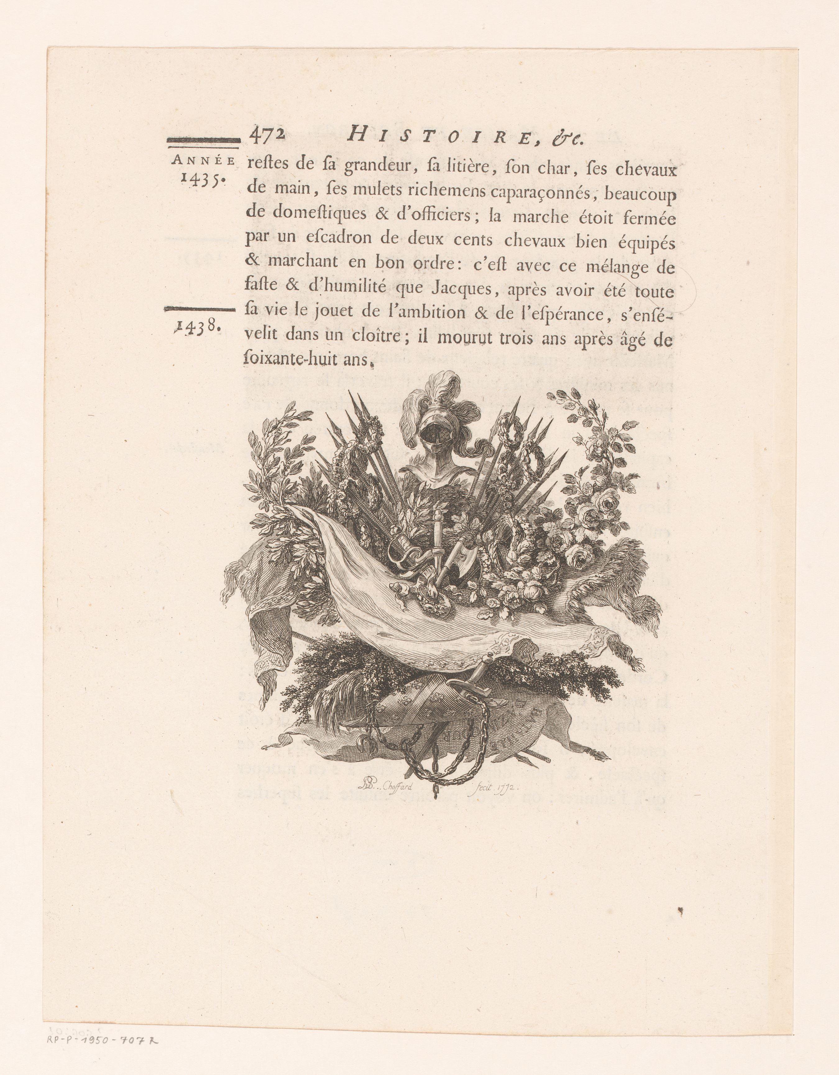 Wapenuitrusting met bloemen