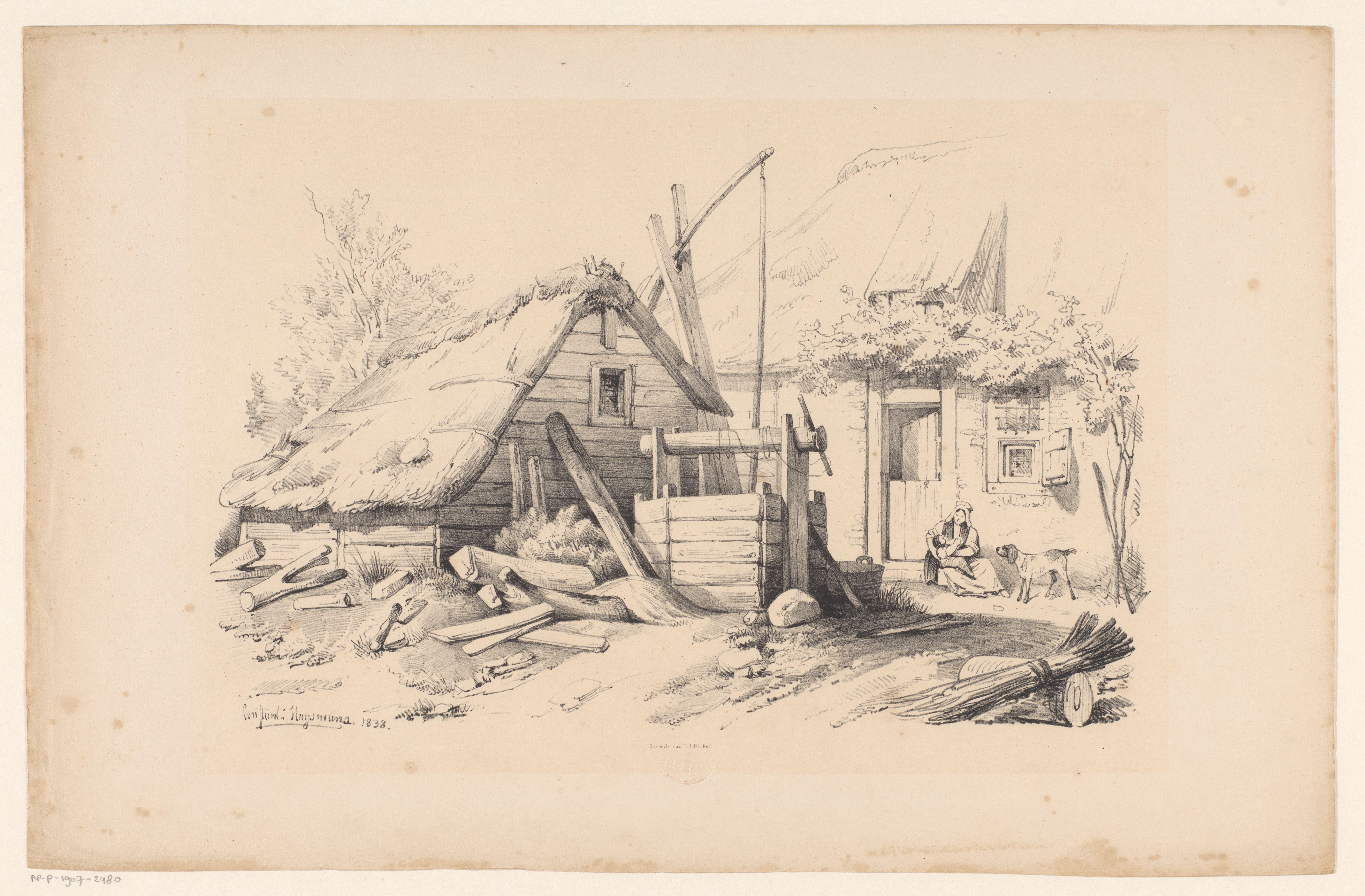 Boerderij met waterput