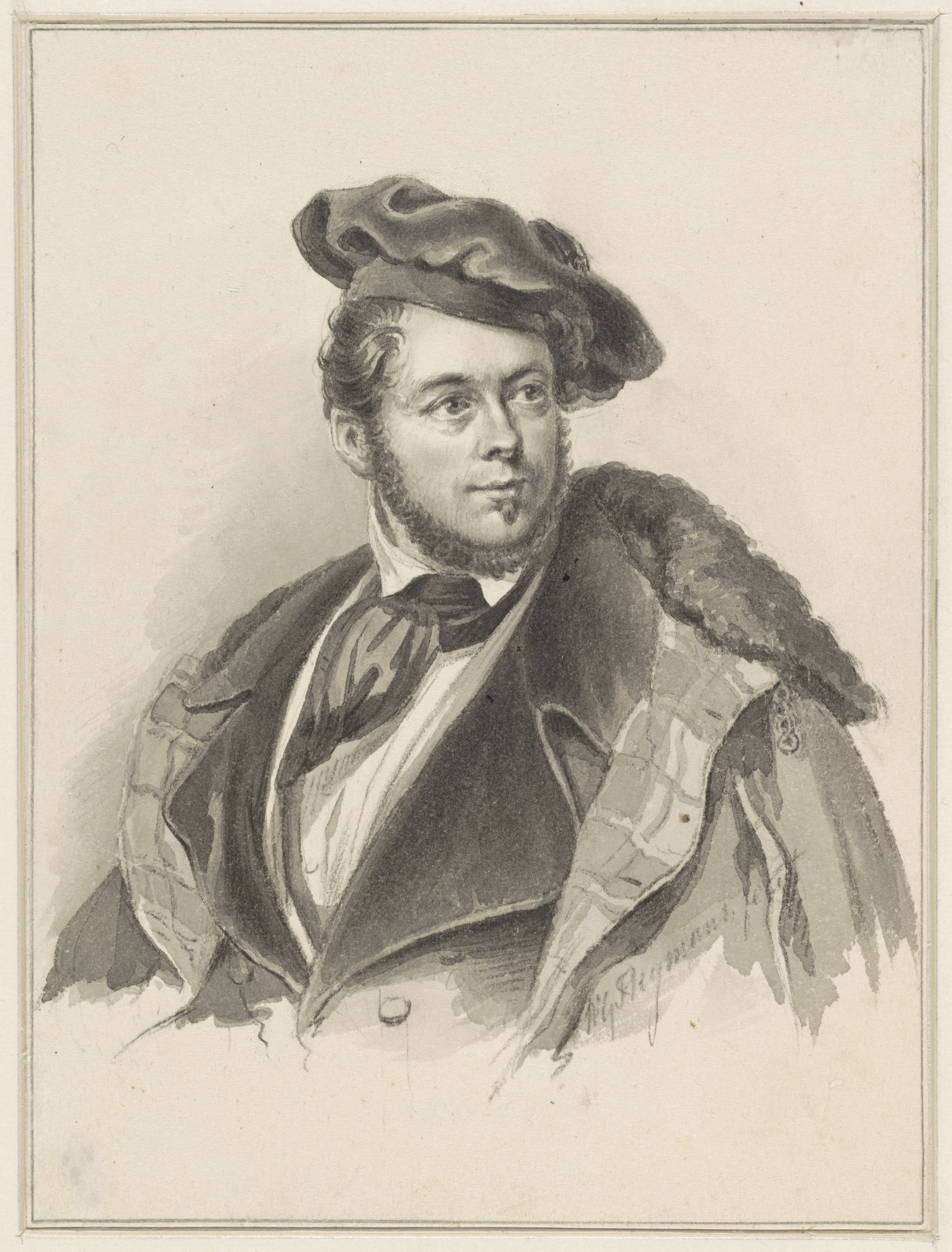 Zelfportret van Willem George Frederik Heijmans
