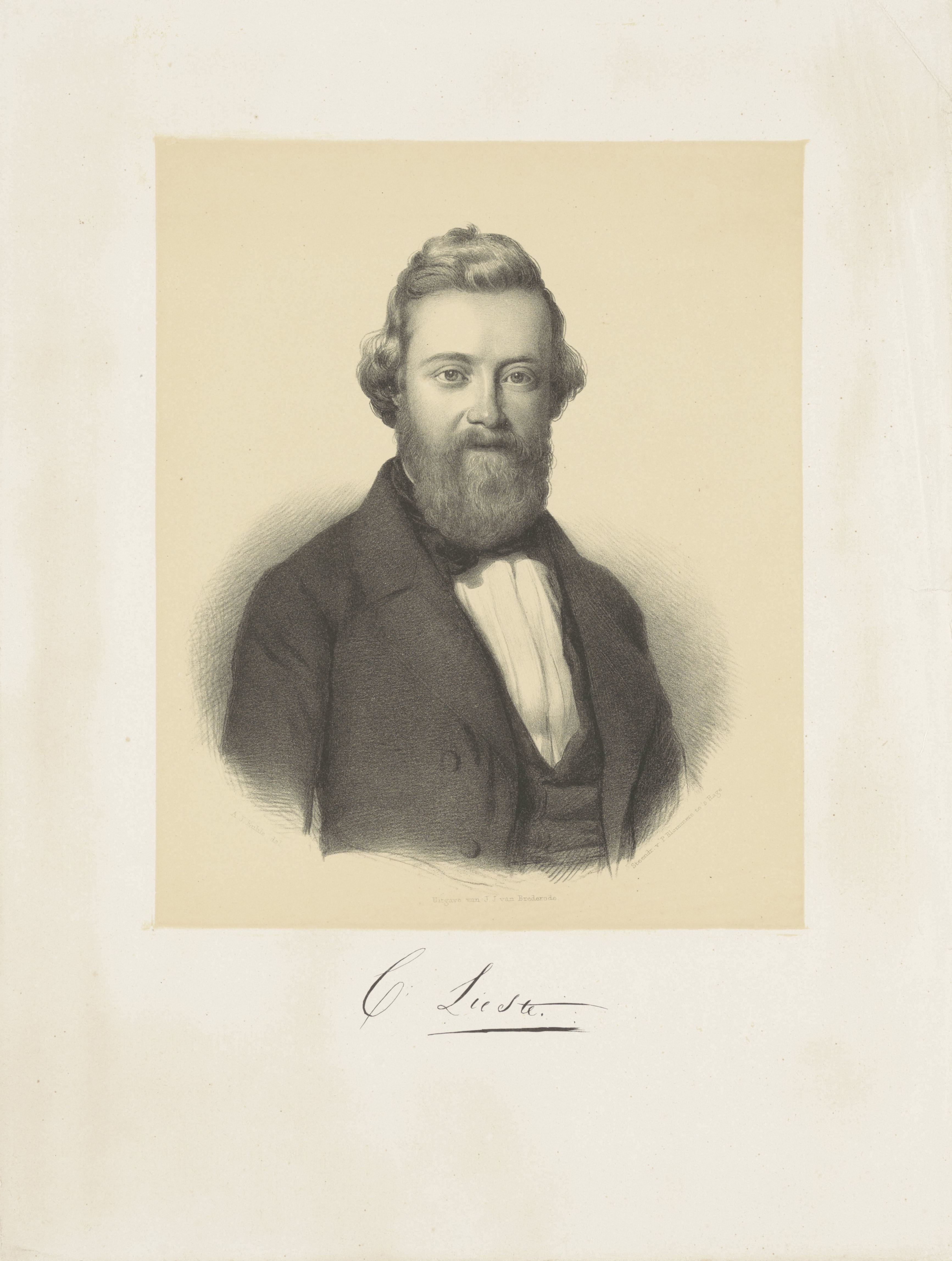 Portret van Cornelis Lieste