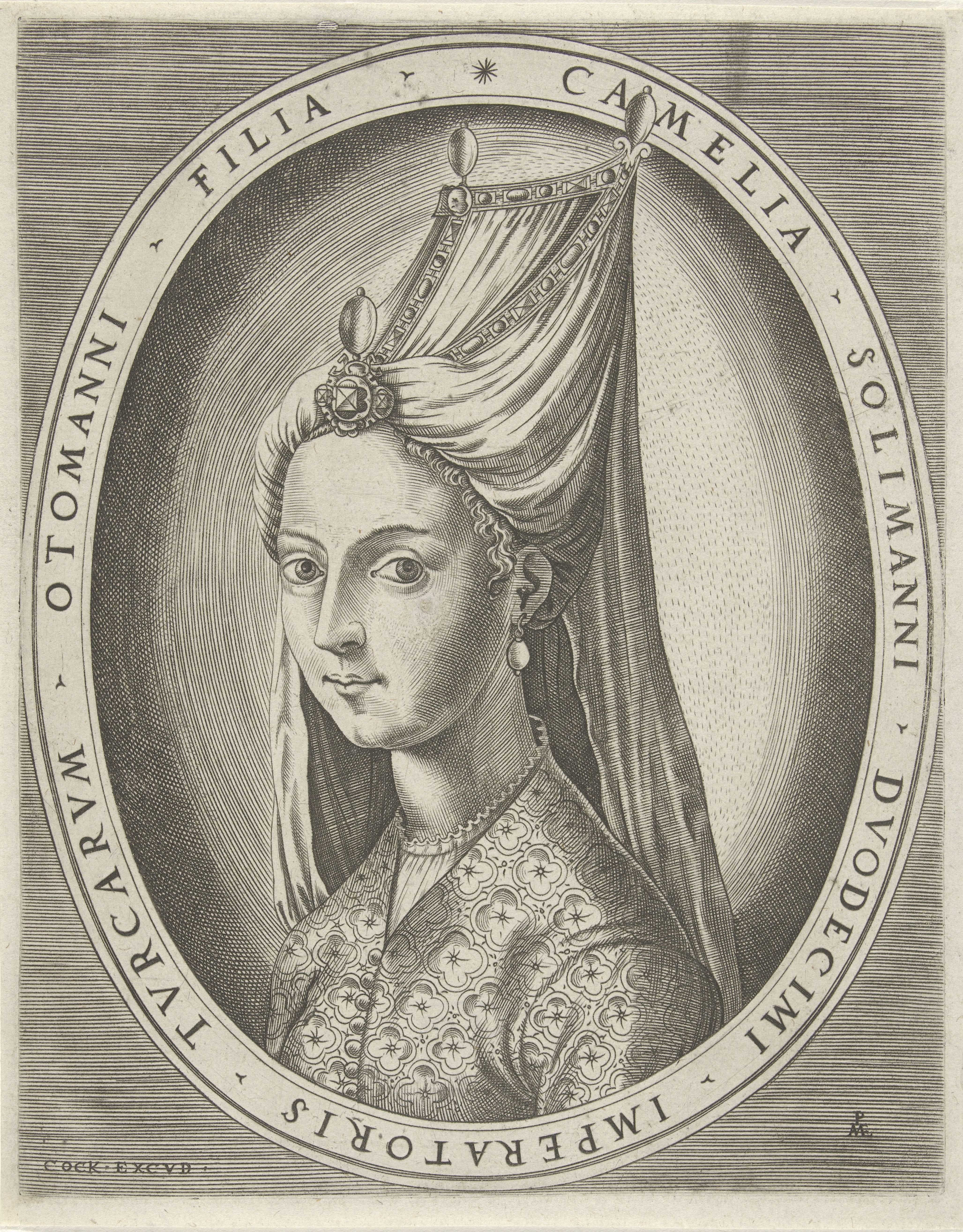 Portret van Camalia, dochter van Suleyman I de Grote