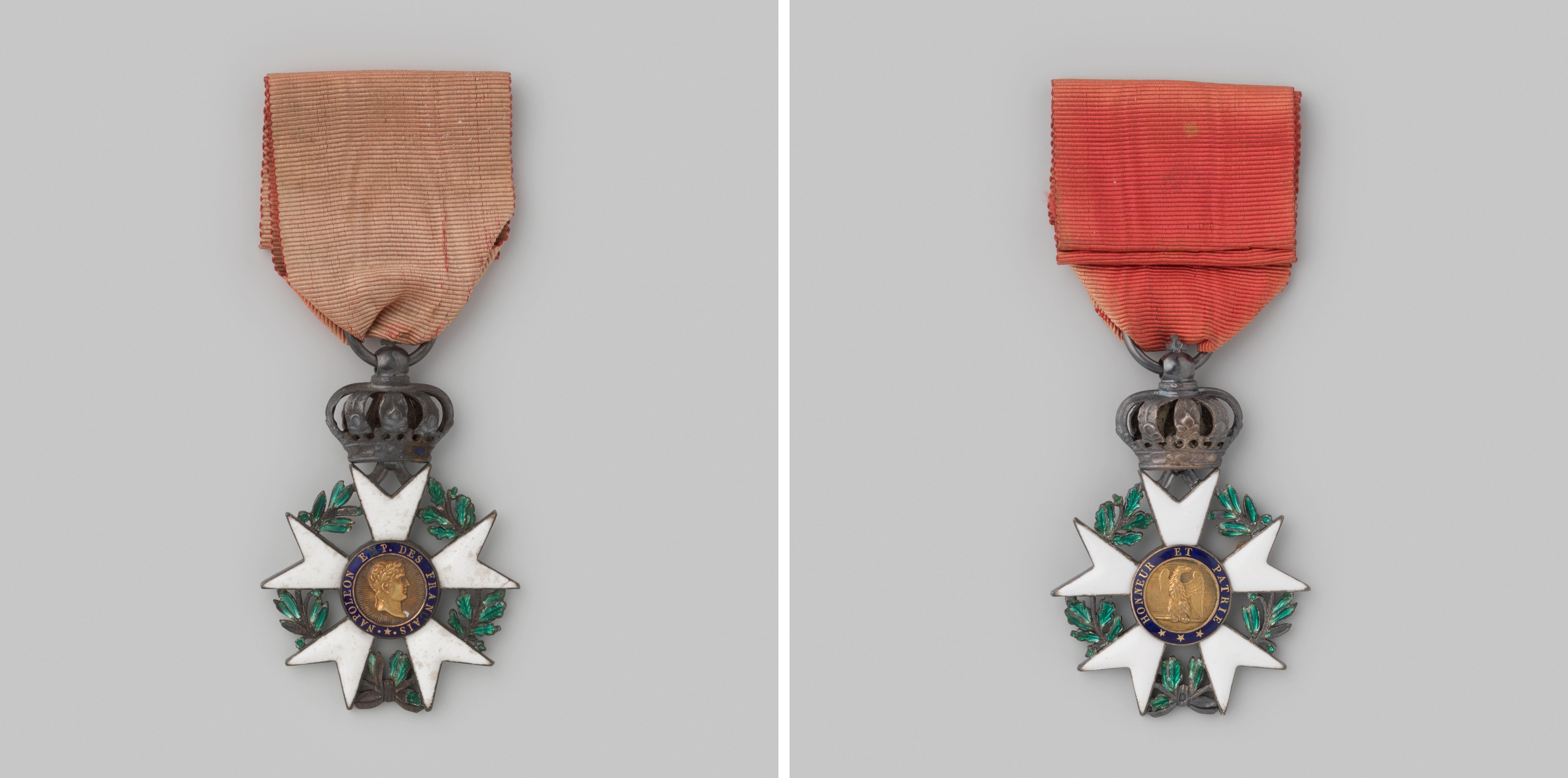 Ridderkruis van het Legioen van Eer, toegekend aan generaal-majoor F.N.L. Aberson, commandant der schutterij te Amsterdam wegens deelname aan 17 veldtochten