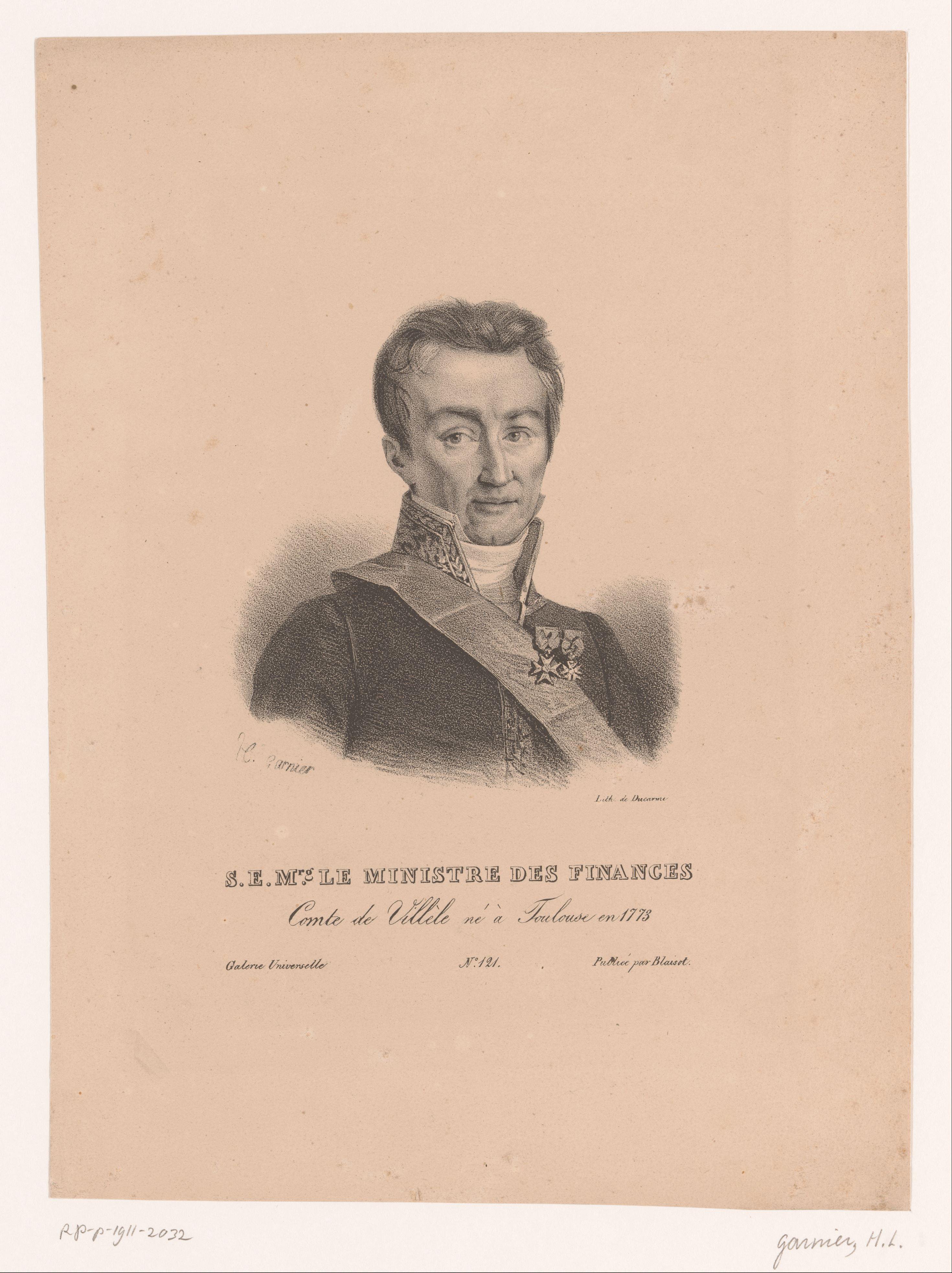 Portret van Joseph de Villèle