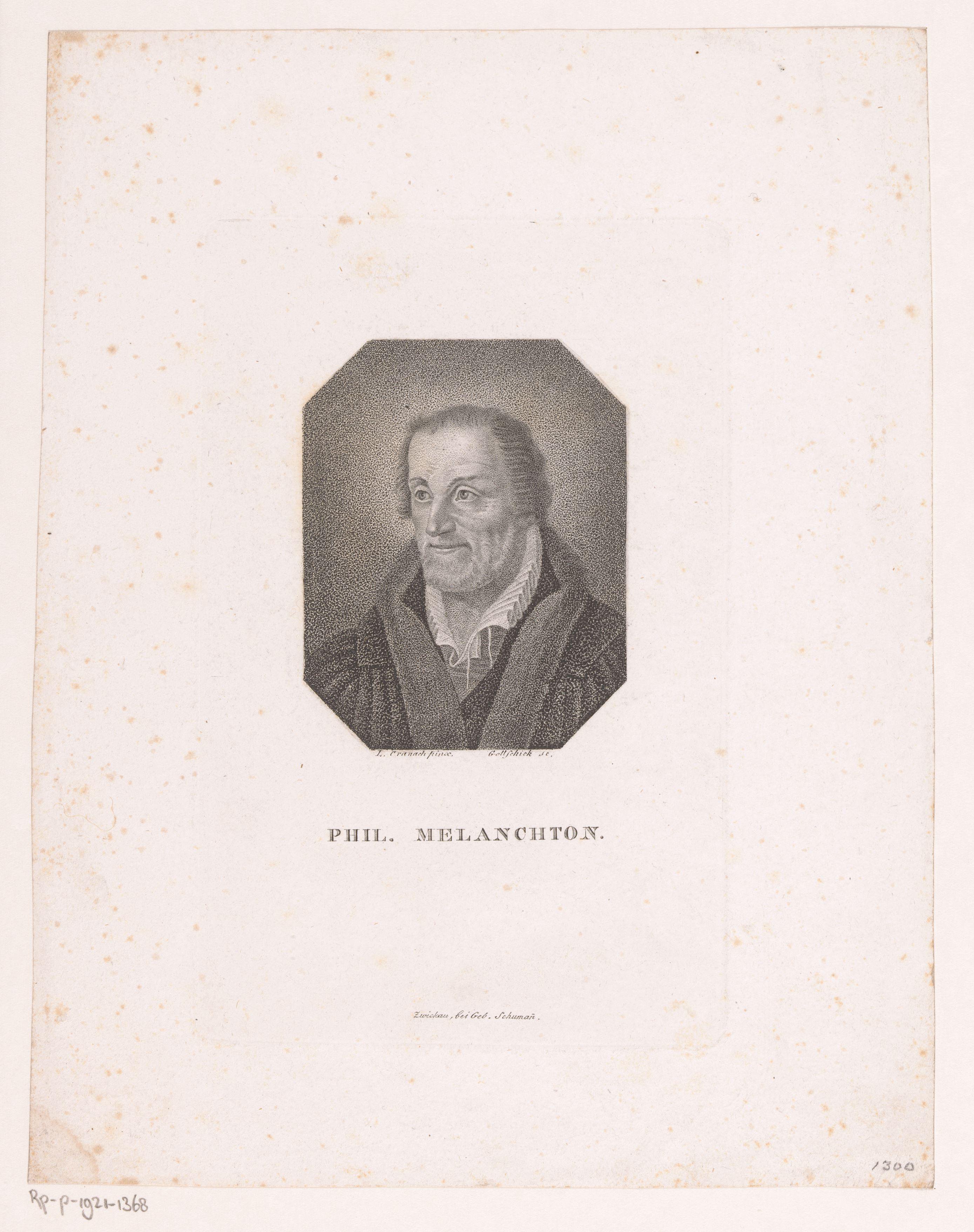 Portret van Philipp Melanchthon