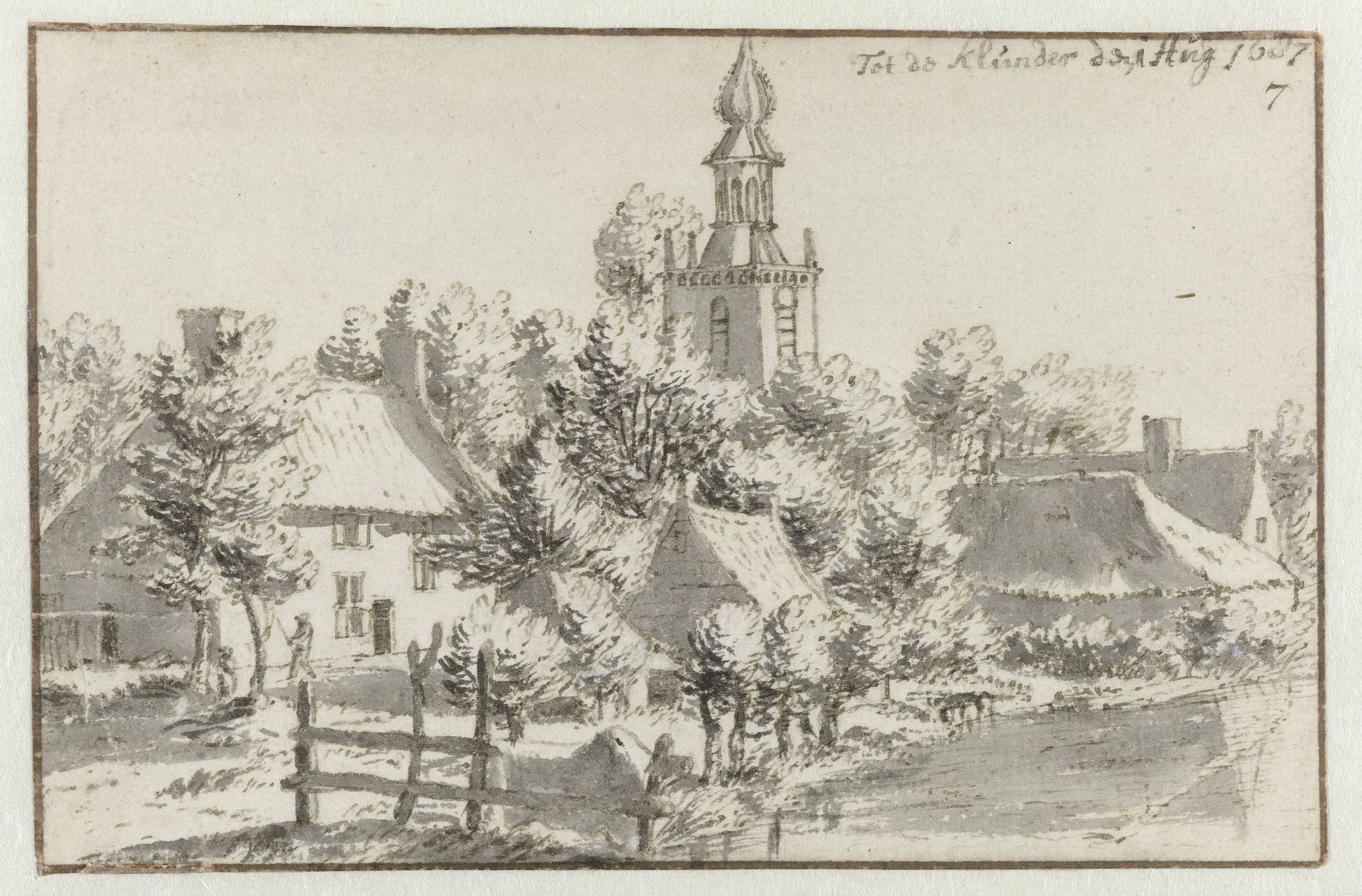 View of the Village of Klundert, Noord-Brabant