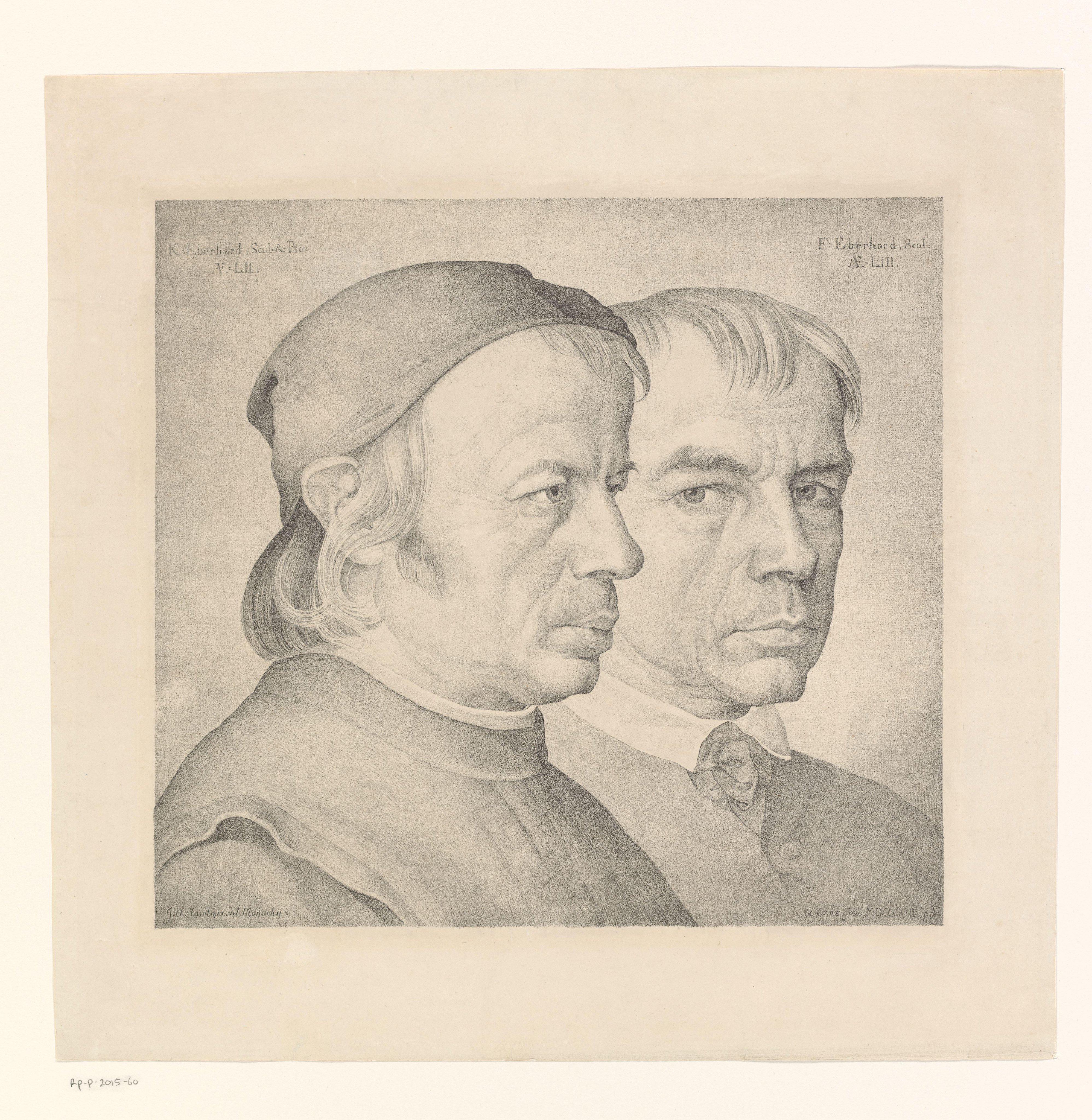 Double Portrait of the Brothers Konrad and Franz Eberhard, Painter and Sculptor