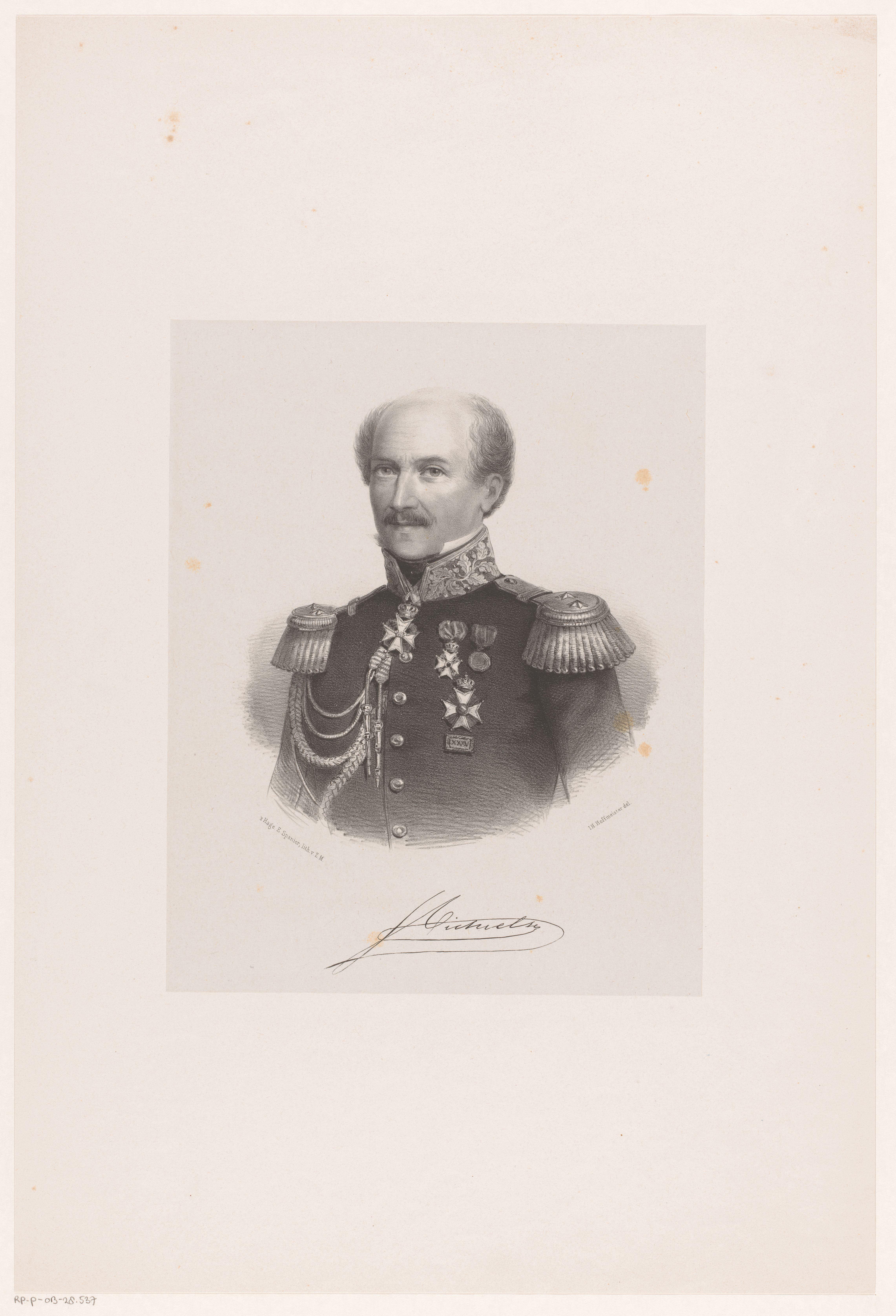 Portret van Andreas Victor Michiels