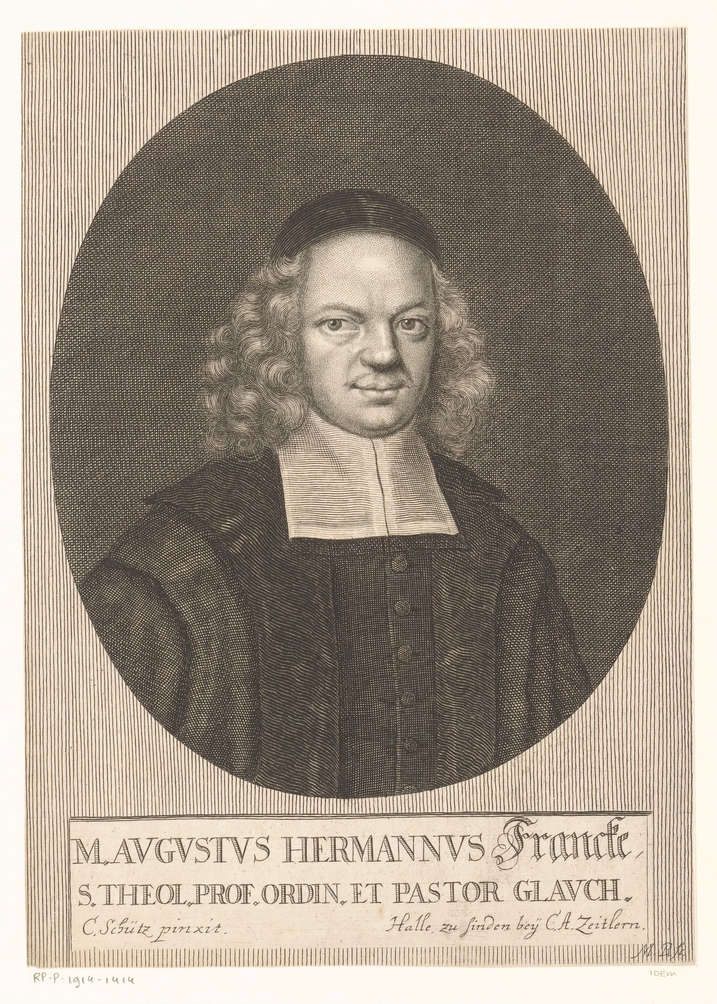 Portret van August Hermann Francke