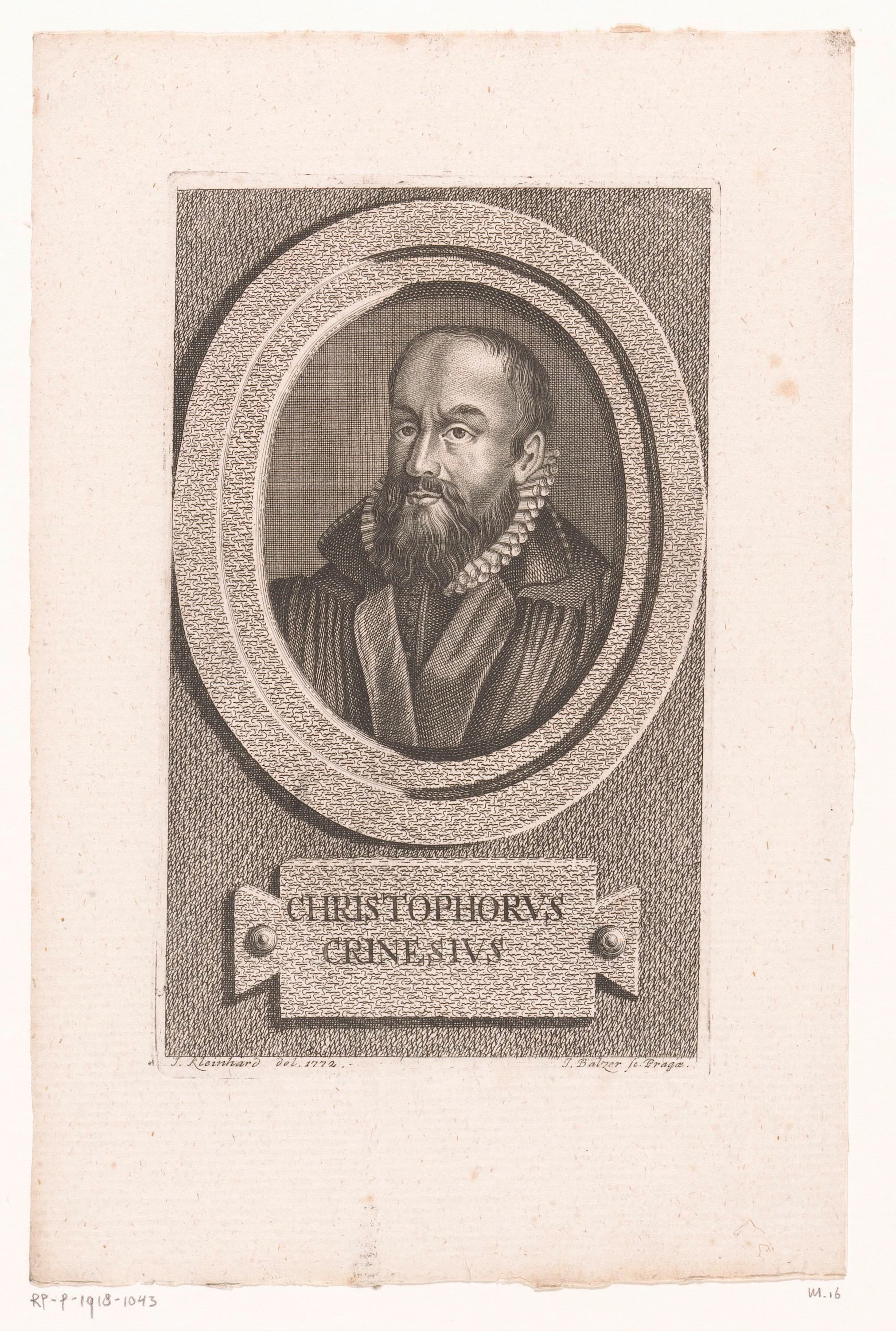 Portret van Christoph Crinesius