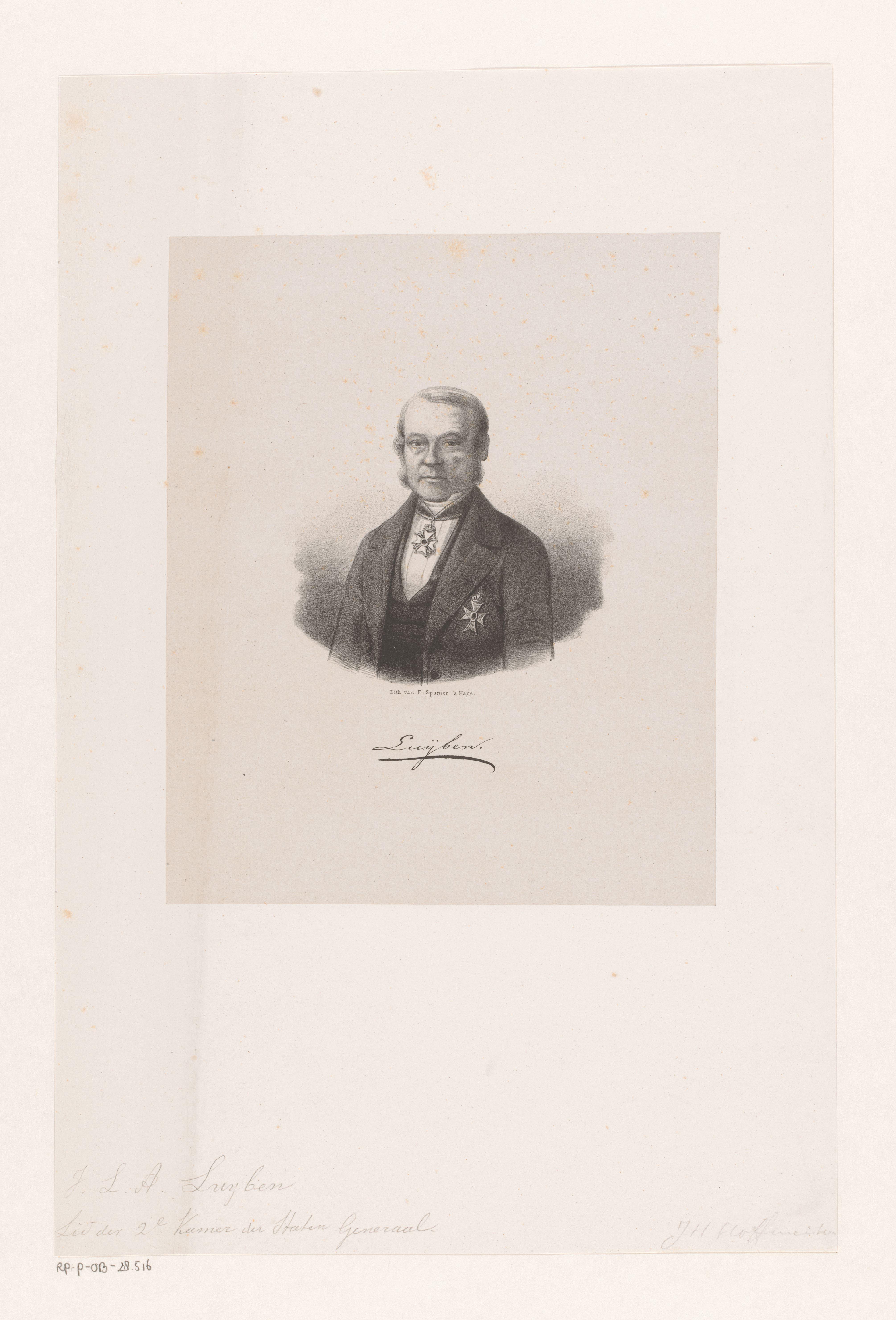 Portret Johannes Lambertus Antonius Luyben