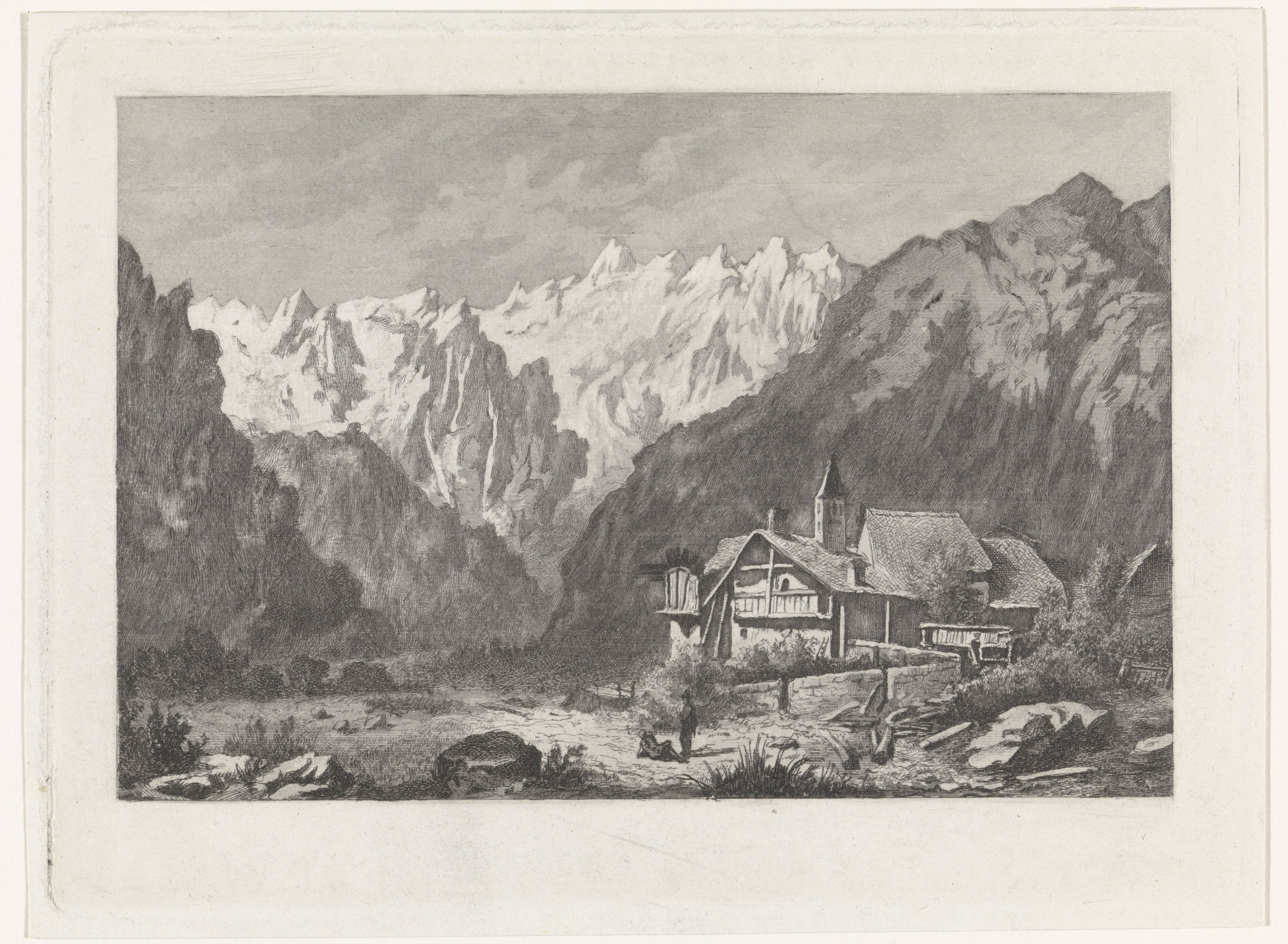 Gezicht op de Col du Géant