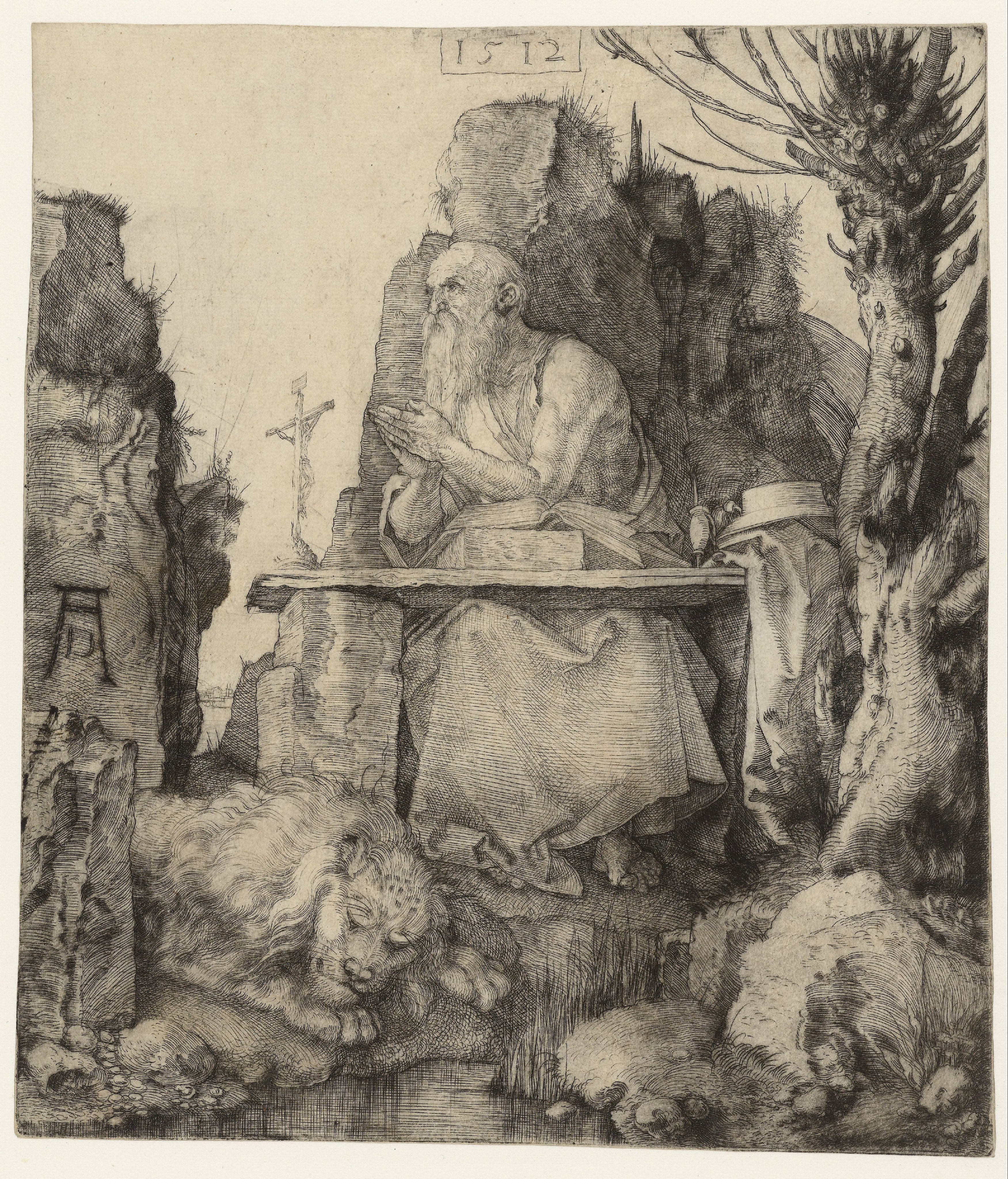 Sint-Hiëronymus in de woestijn