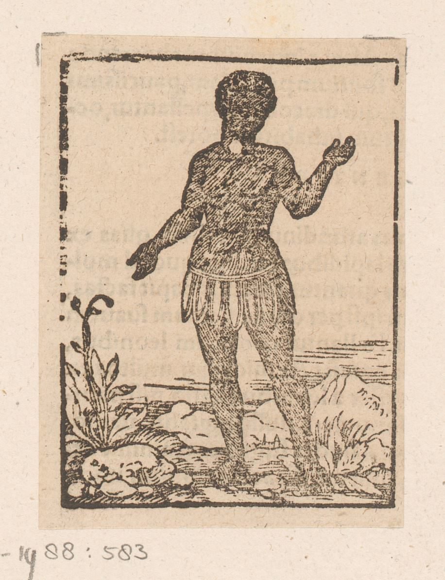 Staande zwarte man