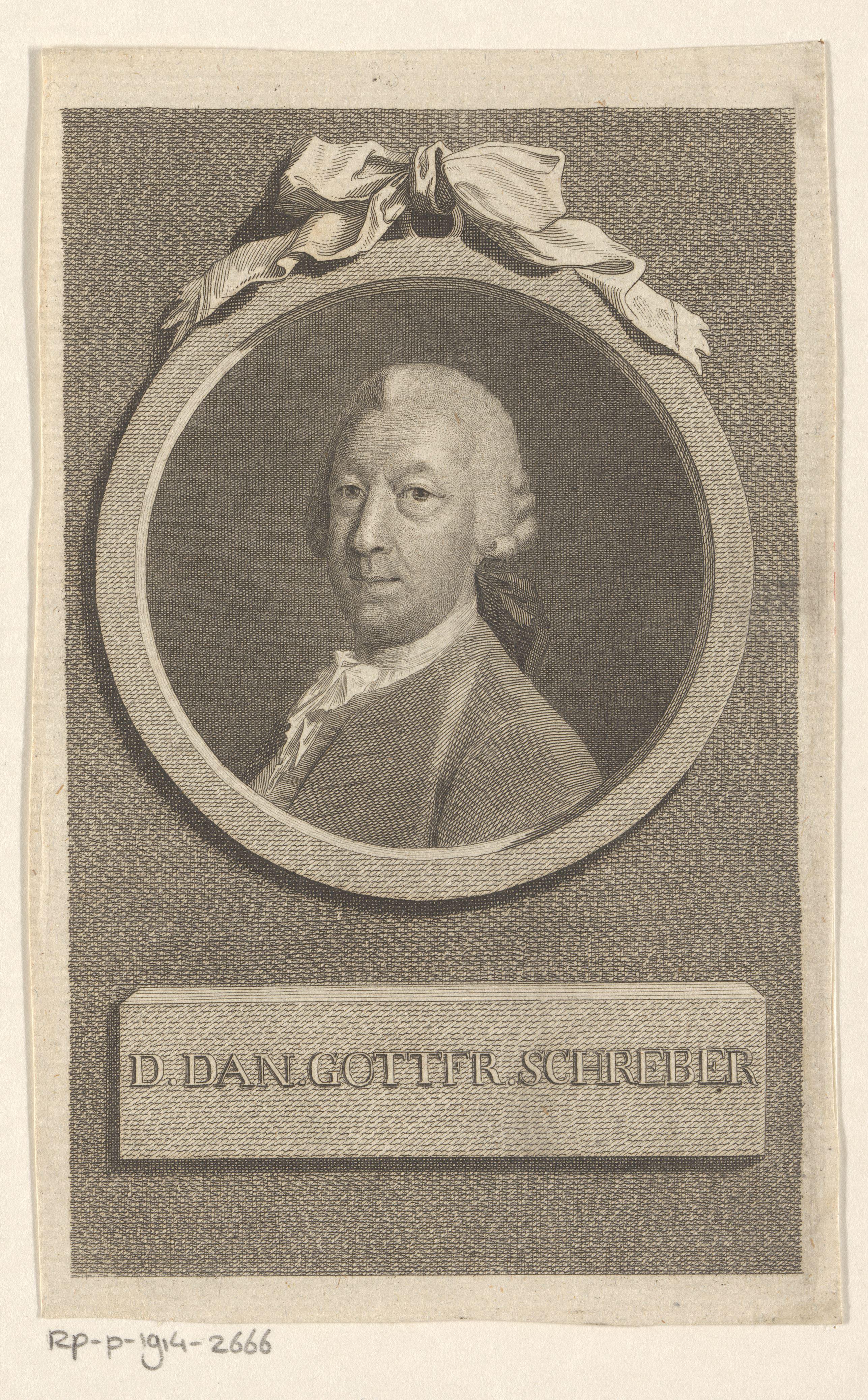 Portret van Daniel Gottfried Schreber