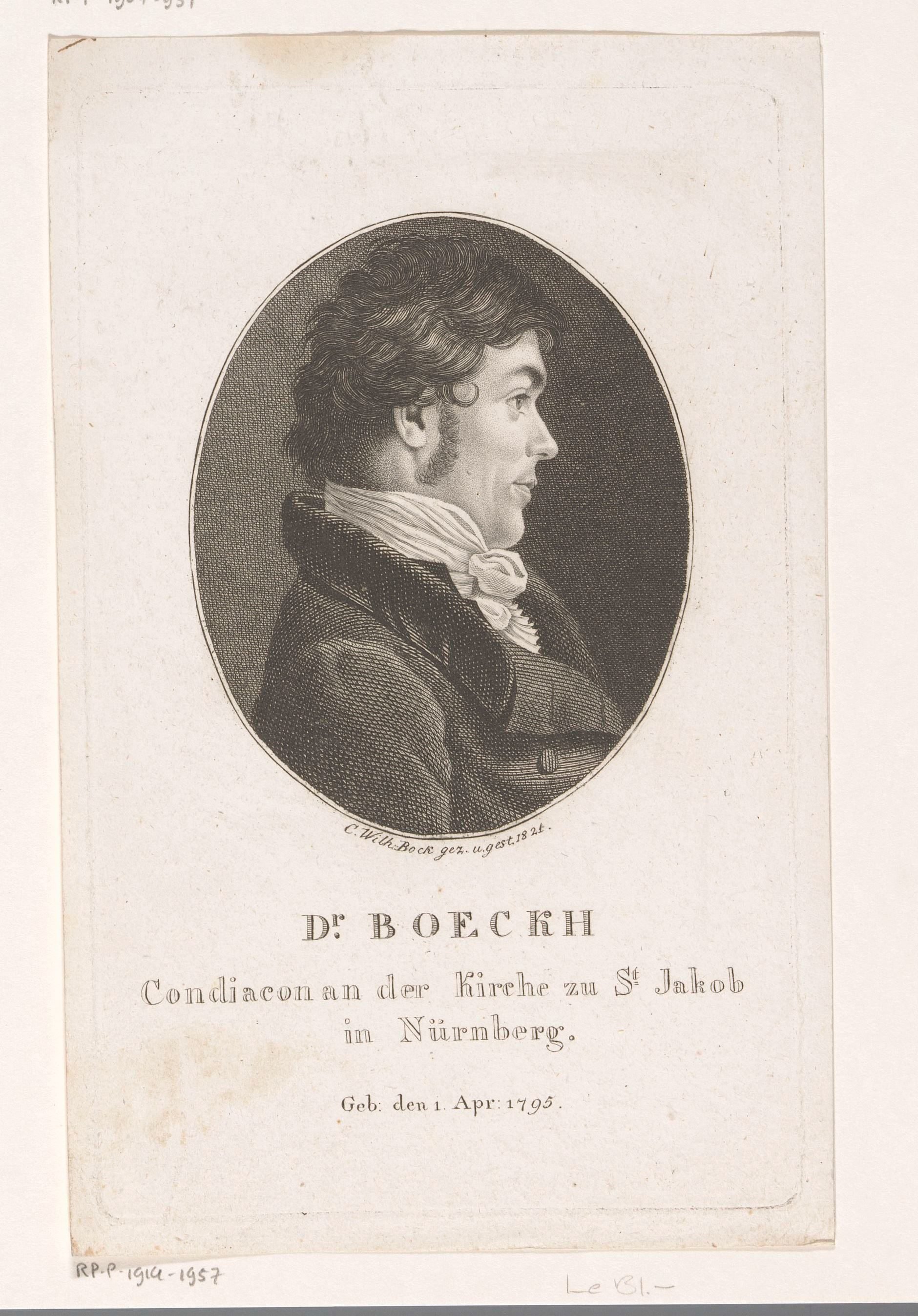 Portret van Friedrich von Boeckh