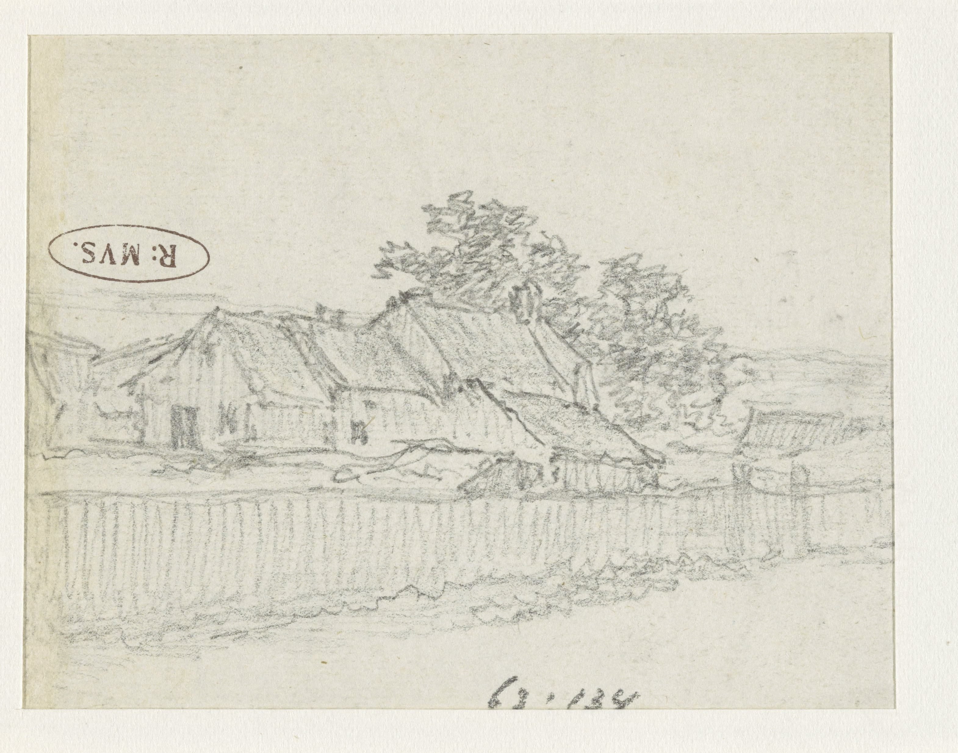 Boerderijen in een omheining