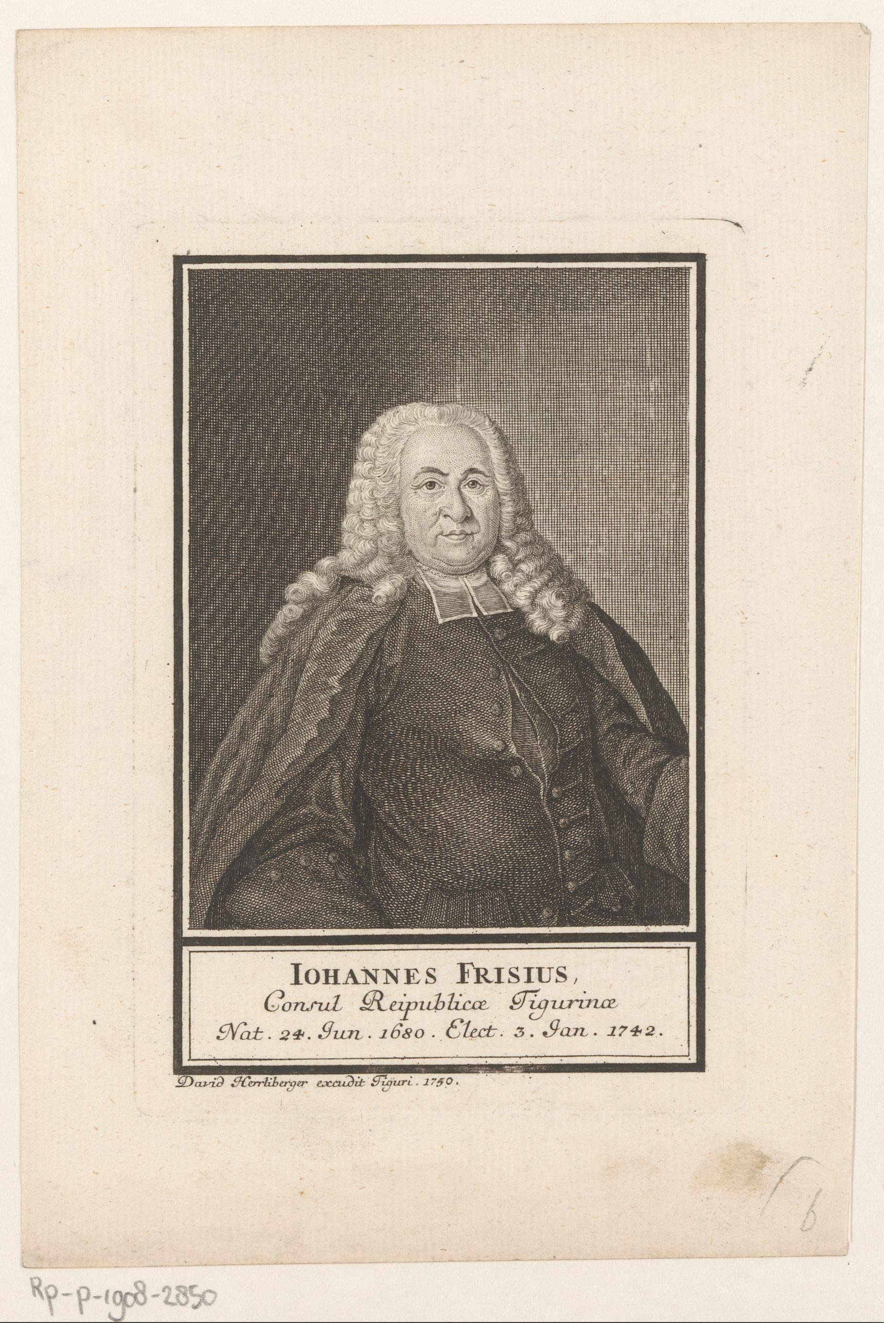 Portret van Johannes Fries