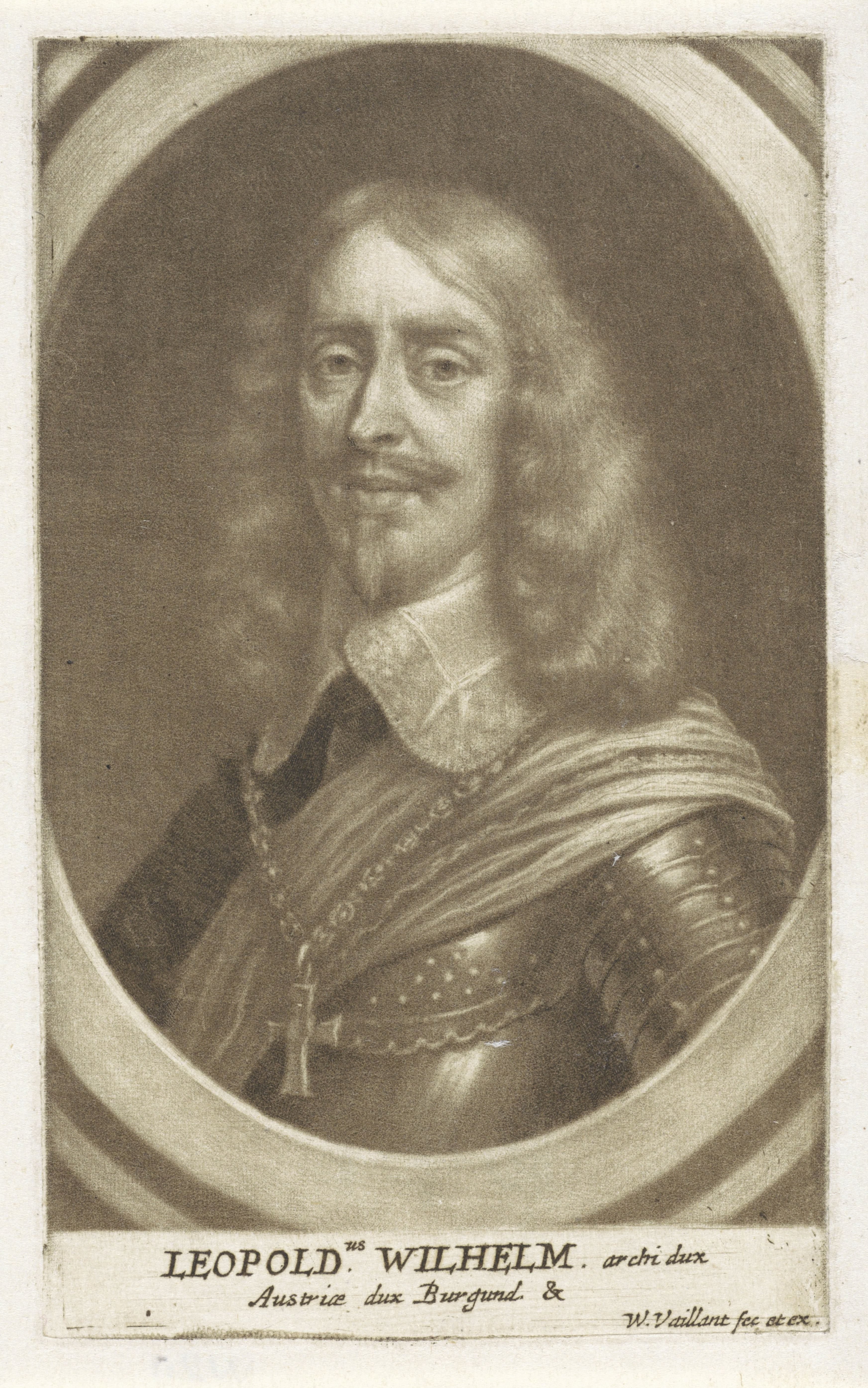 Portret van Leopold Willem van Oostenrijk