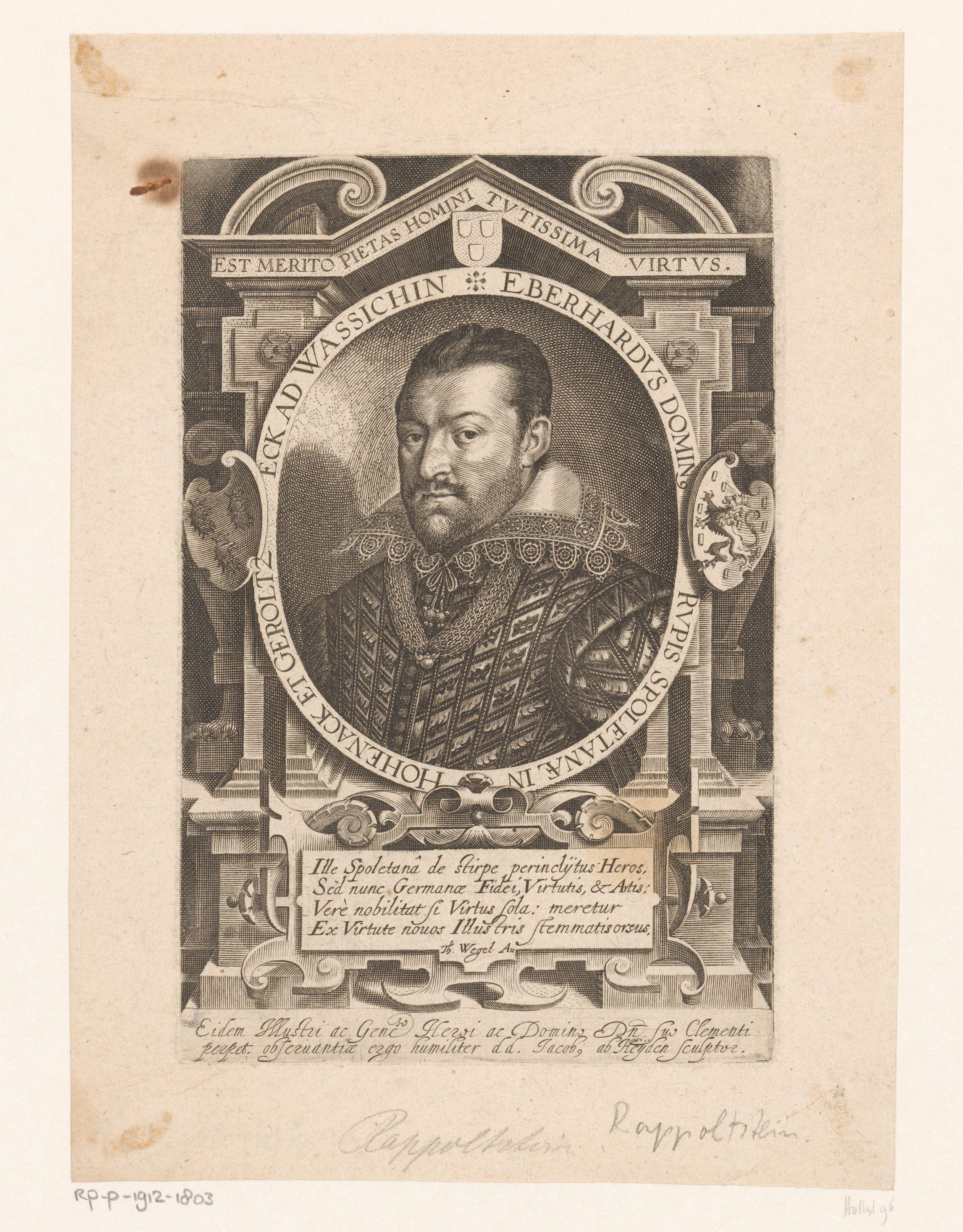 Portret van Eberhard von Rappoltstein