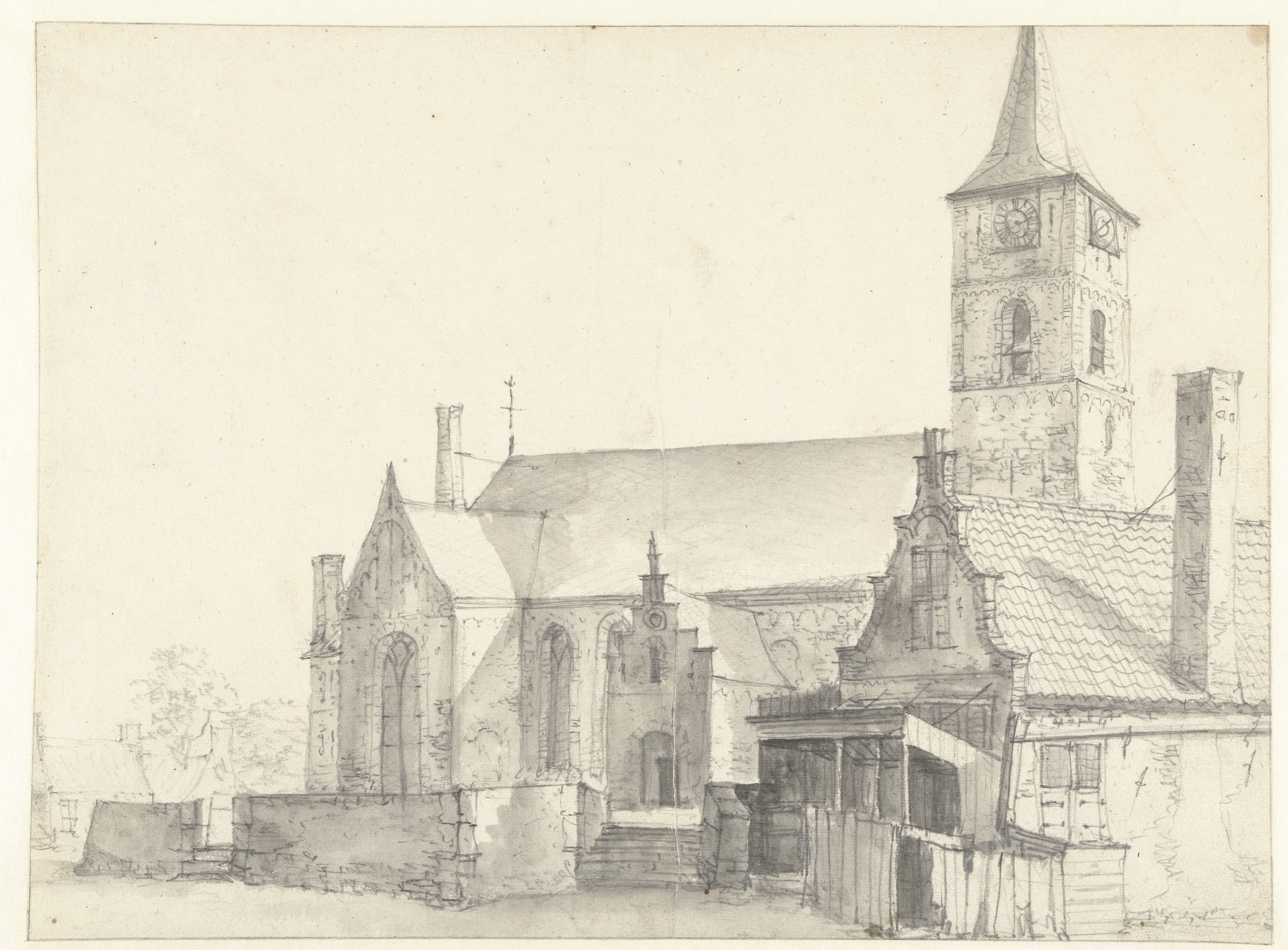 Romaanse kerk, gezien vanuit het noordwesten