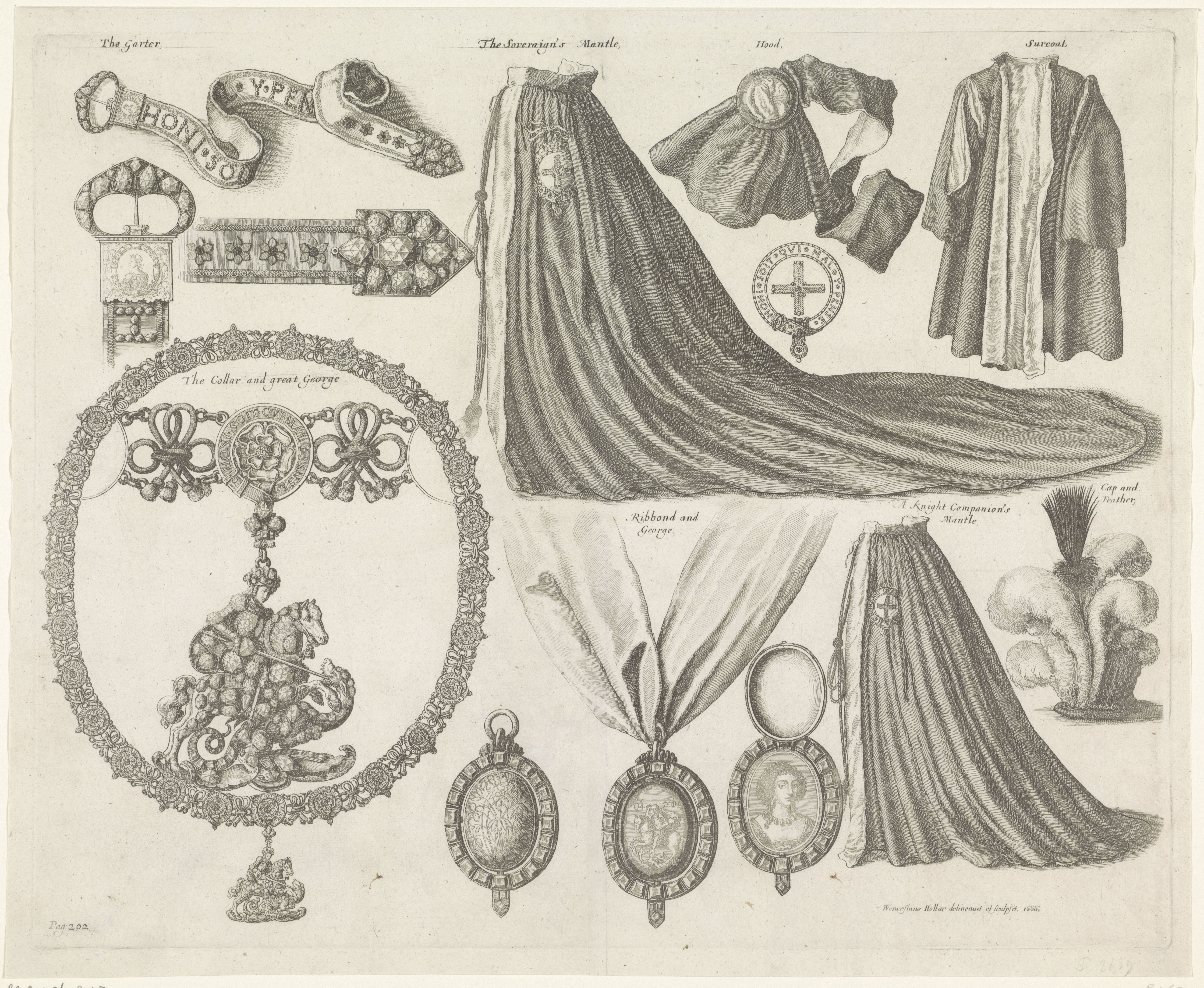 Insignes van de orde van de Kousenband